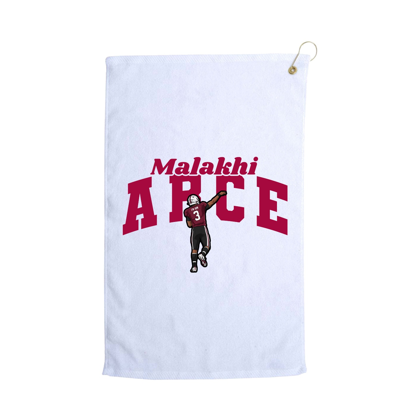 Golf Towel — Signature Arch in White