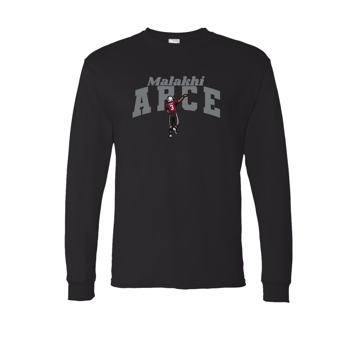 Long Sleeve Tee — Signature Arch in Black