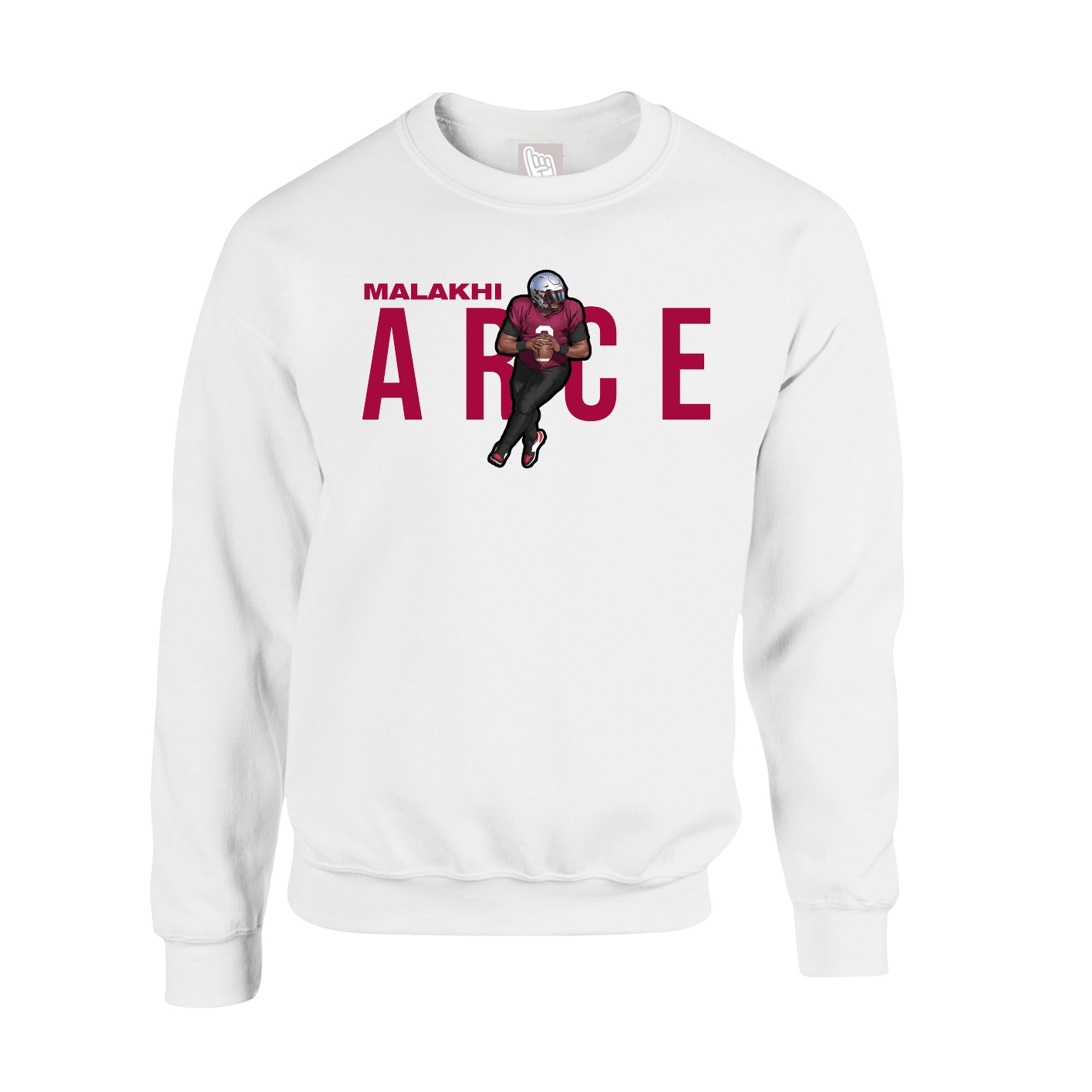 Fleece Crew — Player Name in White