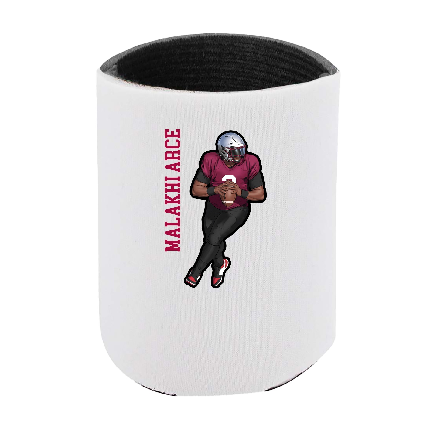 Can Holder — Name Vertical in White