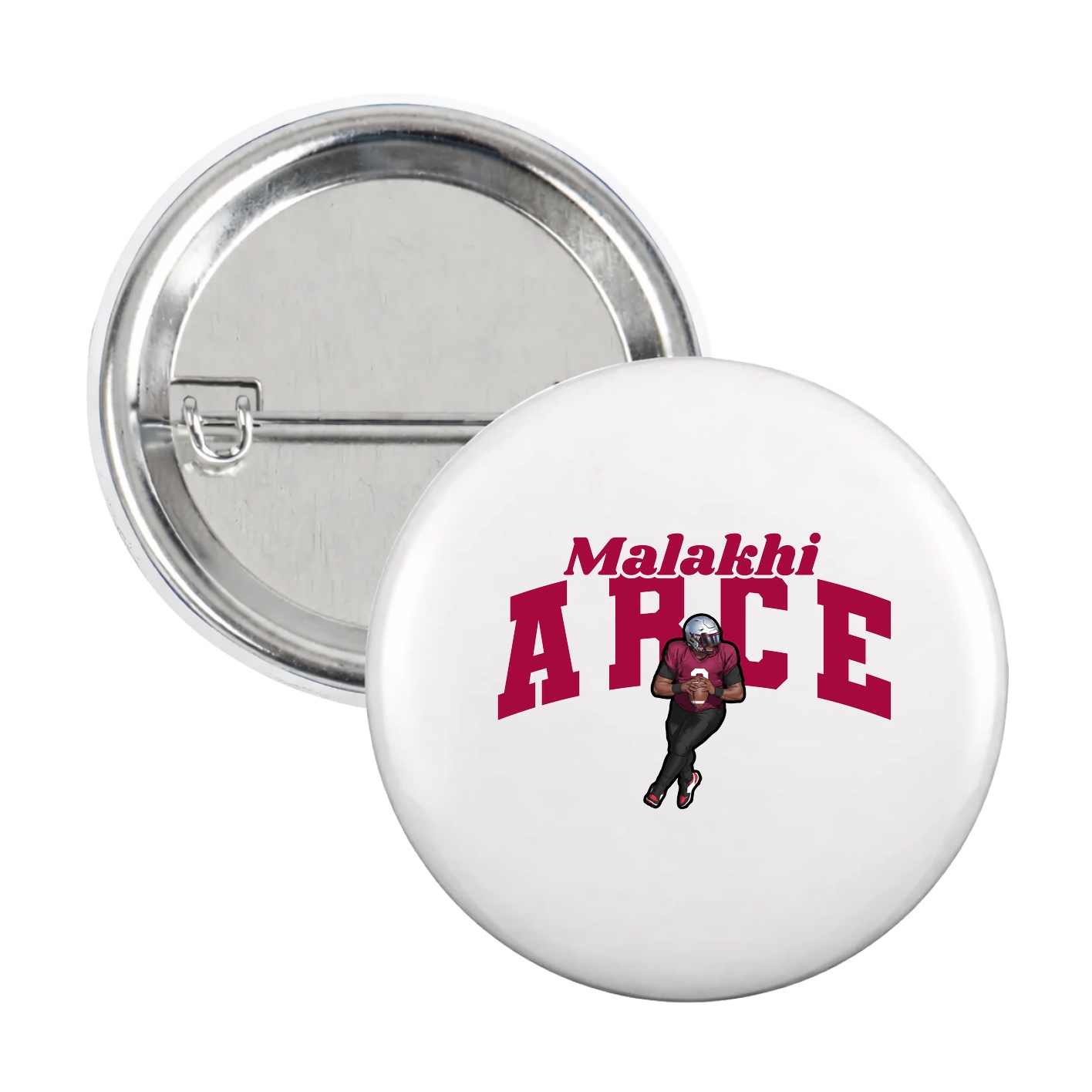 Game Day Button — Signature Arch in White
