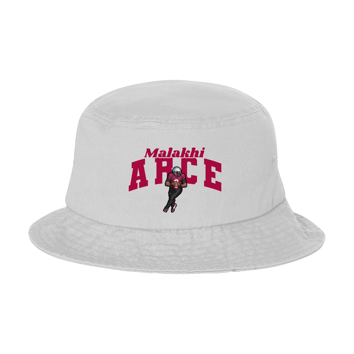 Bucket Cap — Signature Arch in White