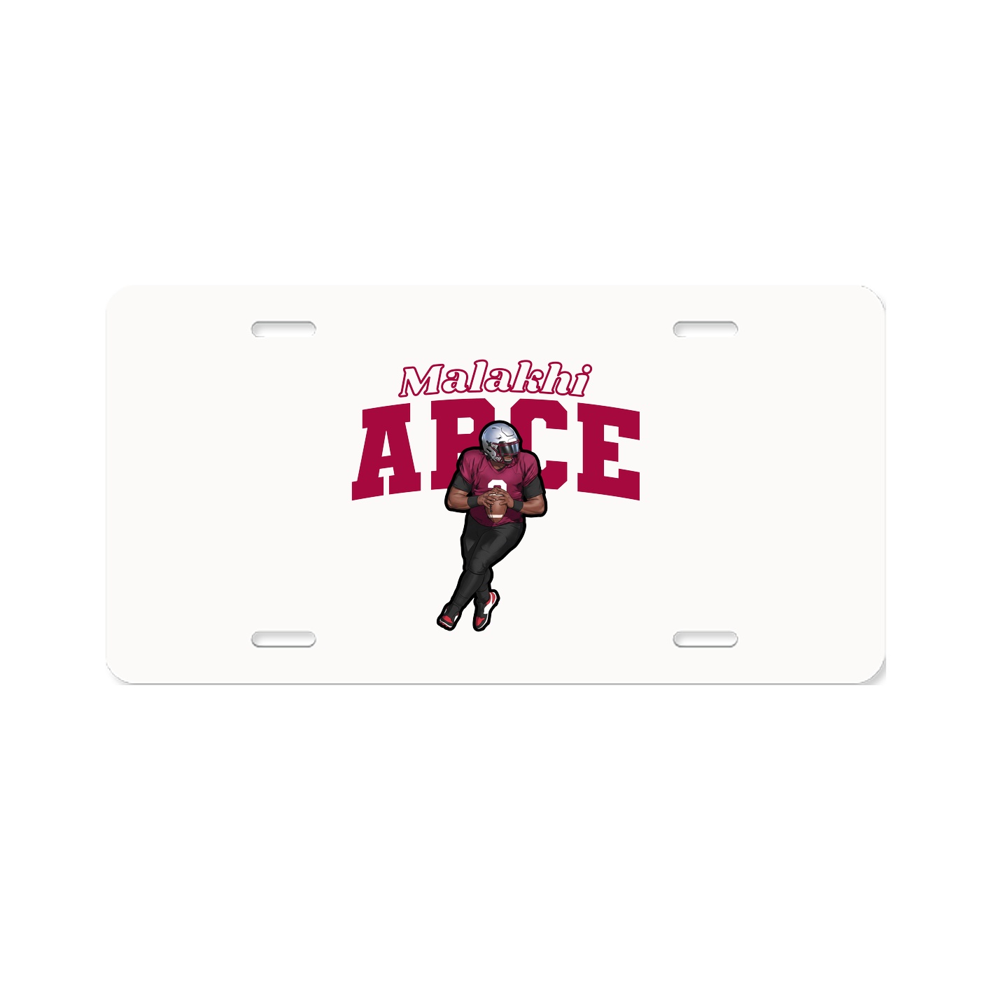 License Plate — Name Arch in Classic