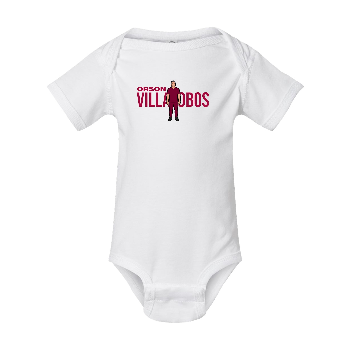 Baby Onesie — Player Name in White