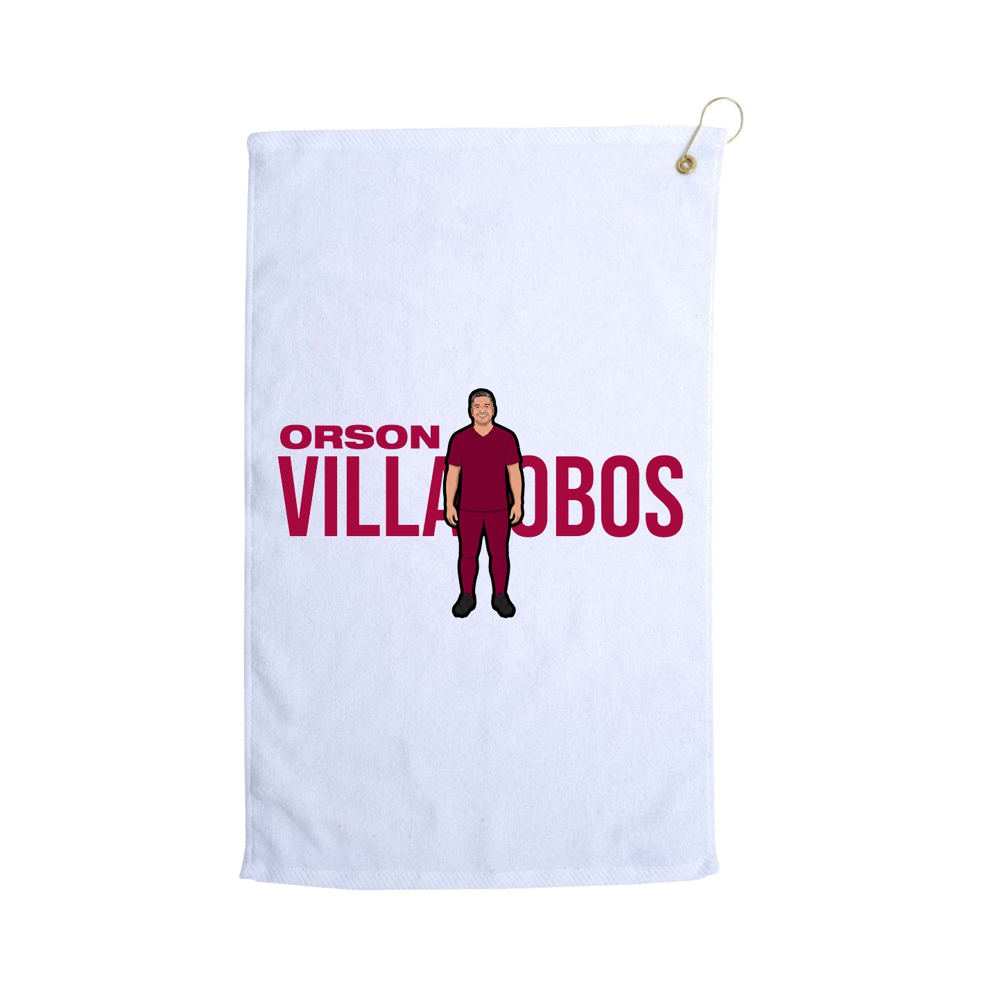Golf Towel — Player Name in White