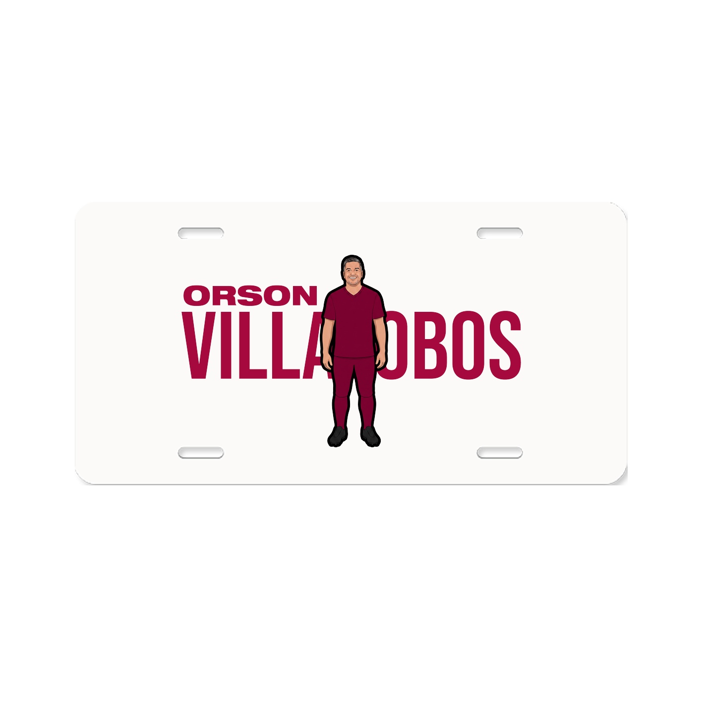 License Plate — Player Name in Classic