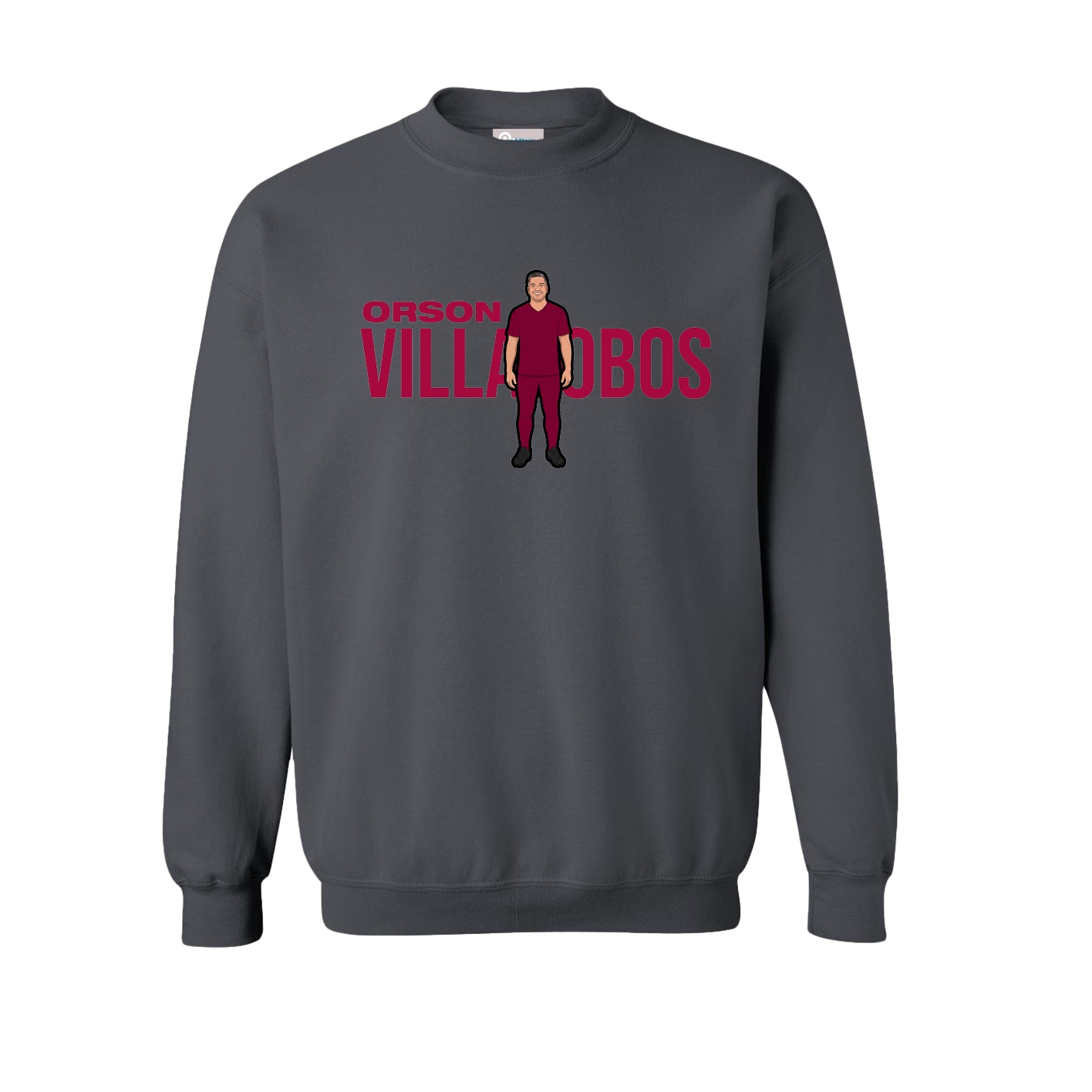 Fleece Crew — Player Name in Grey