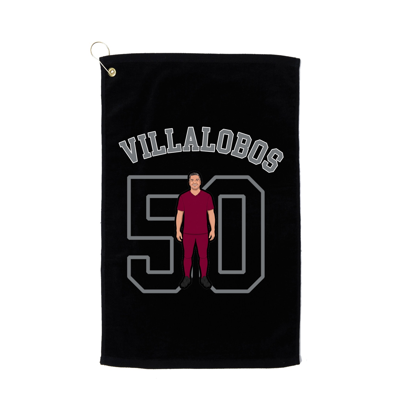Golf Towel — Shirsey Arch in Black