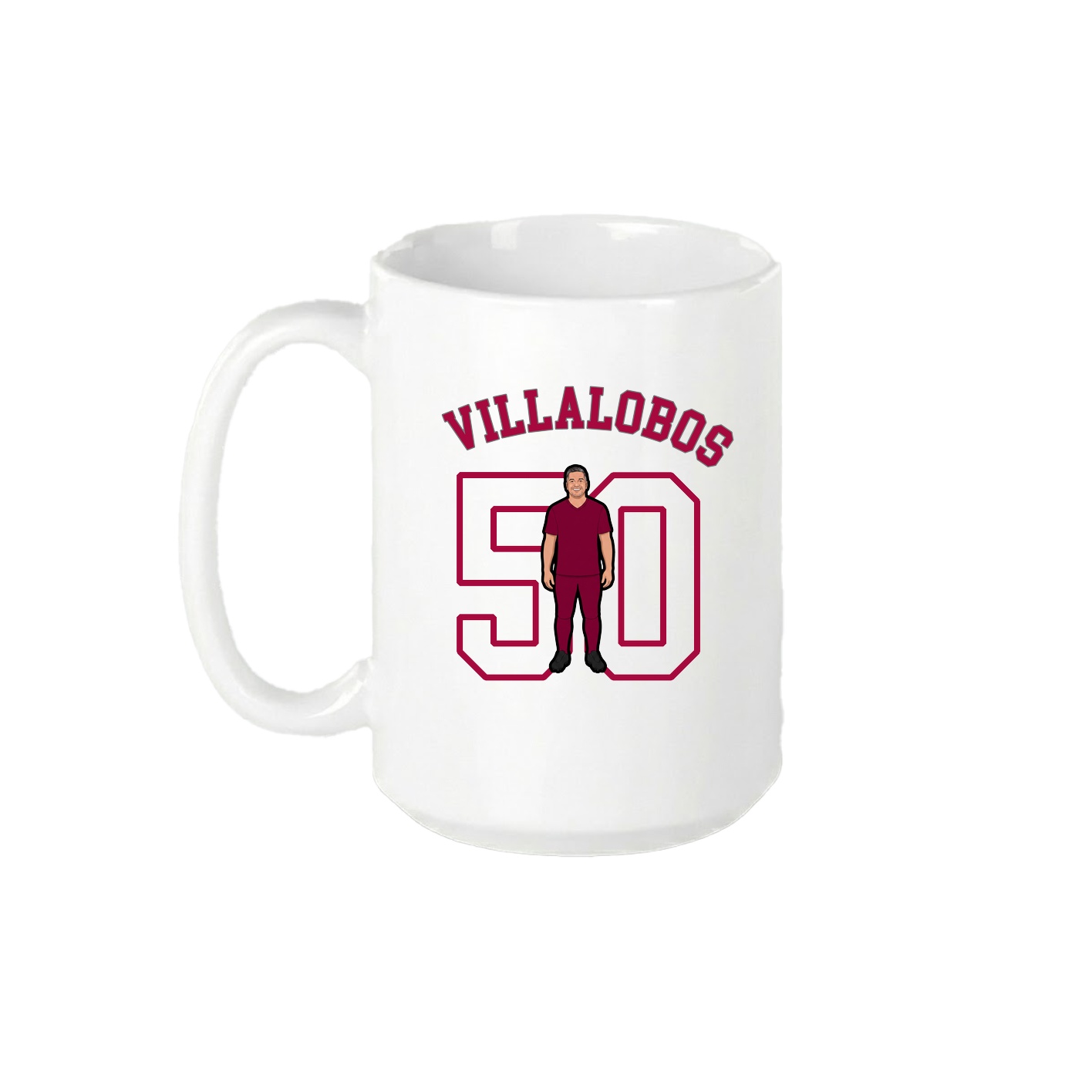 15oz Coffee Mug — Shirsey Arch in White