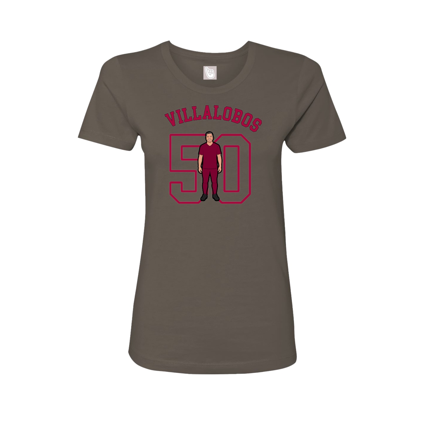 Fitted Women's Tee — Shirsey Arch in Grey