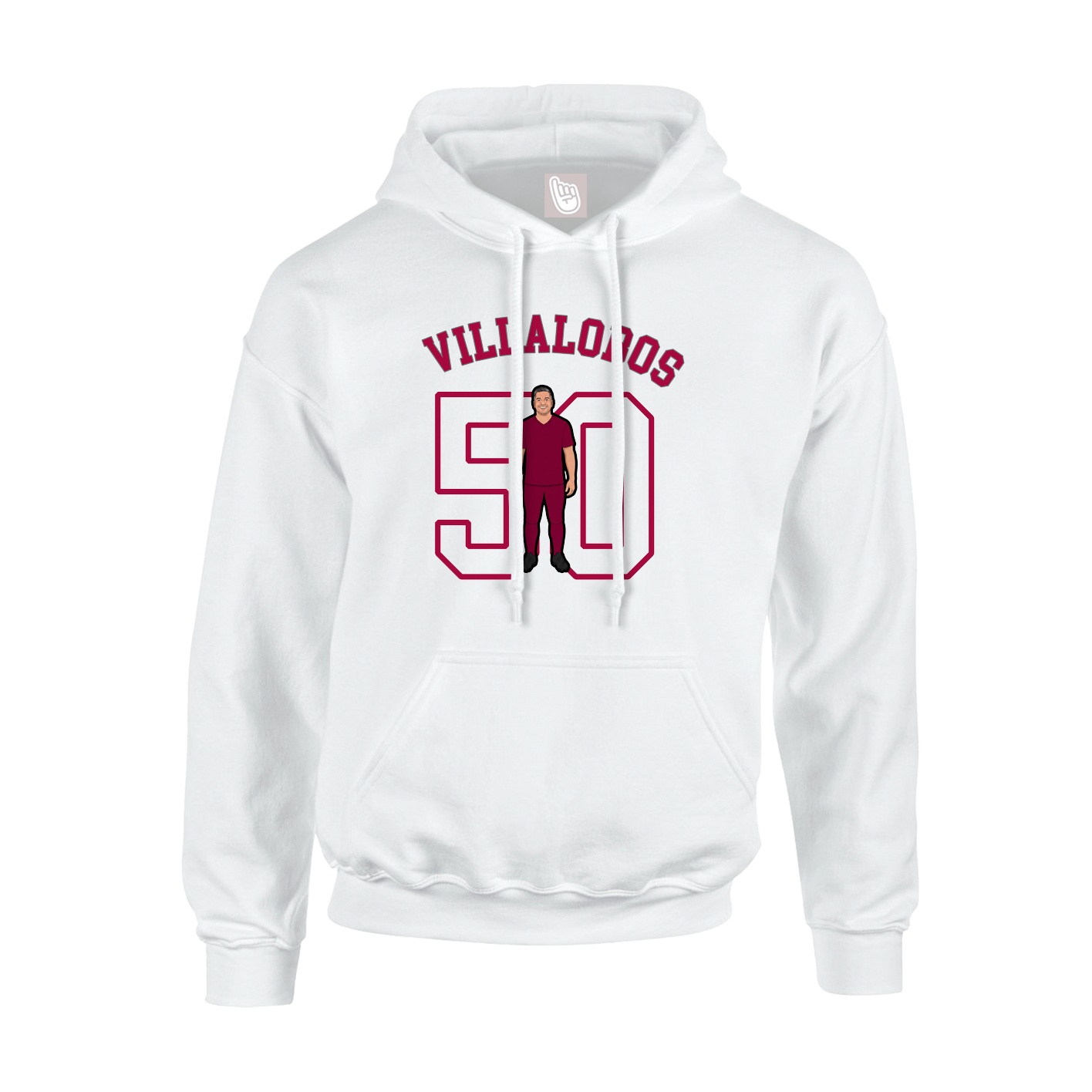 Hoodie — Shirsey Arch in White