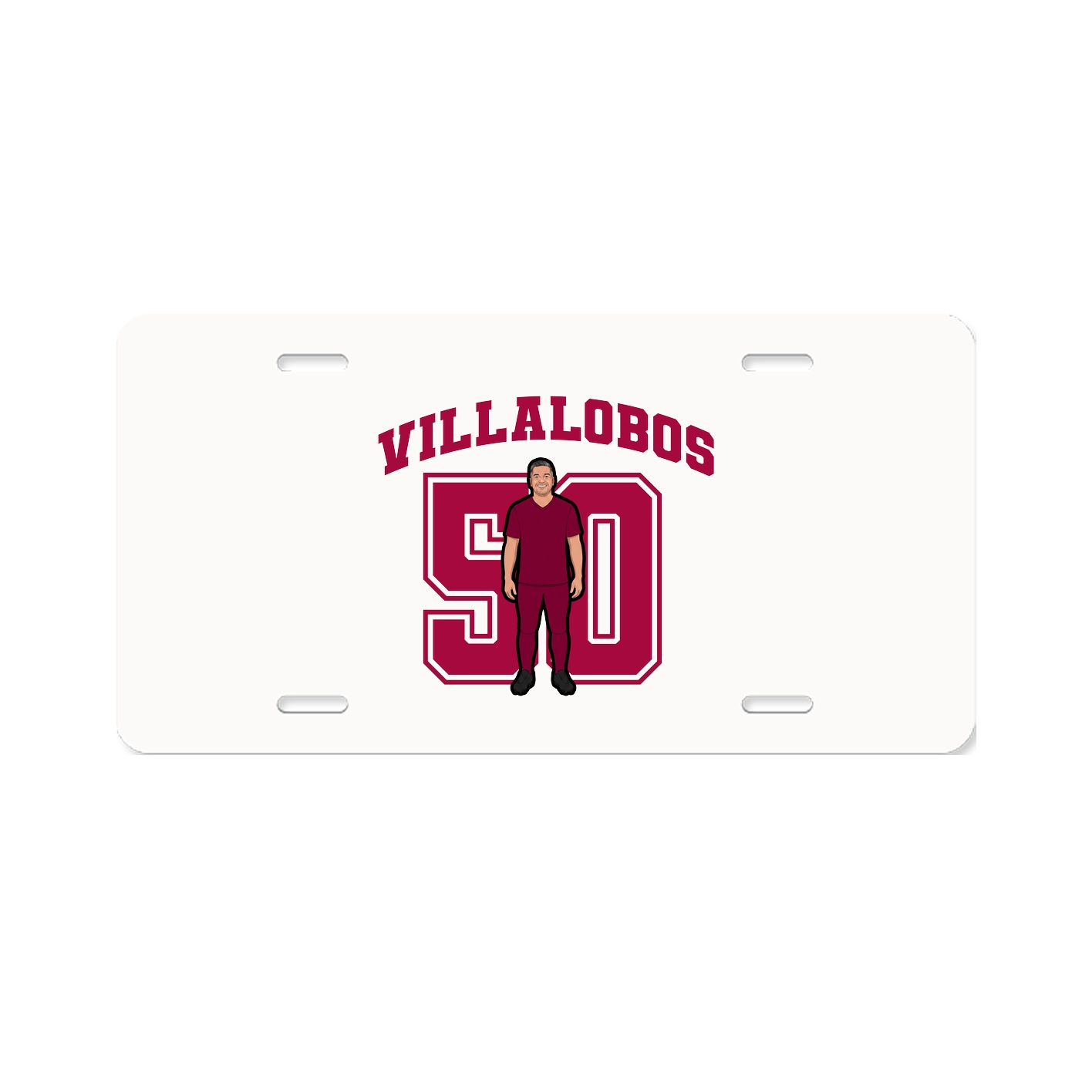 License Plate — Number in Classic