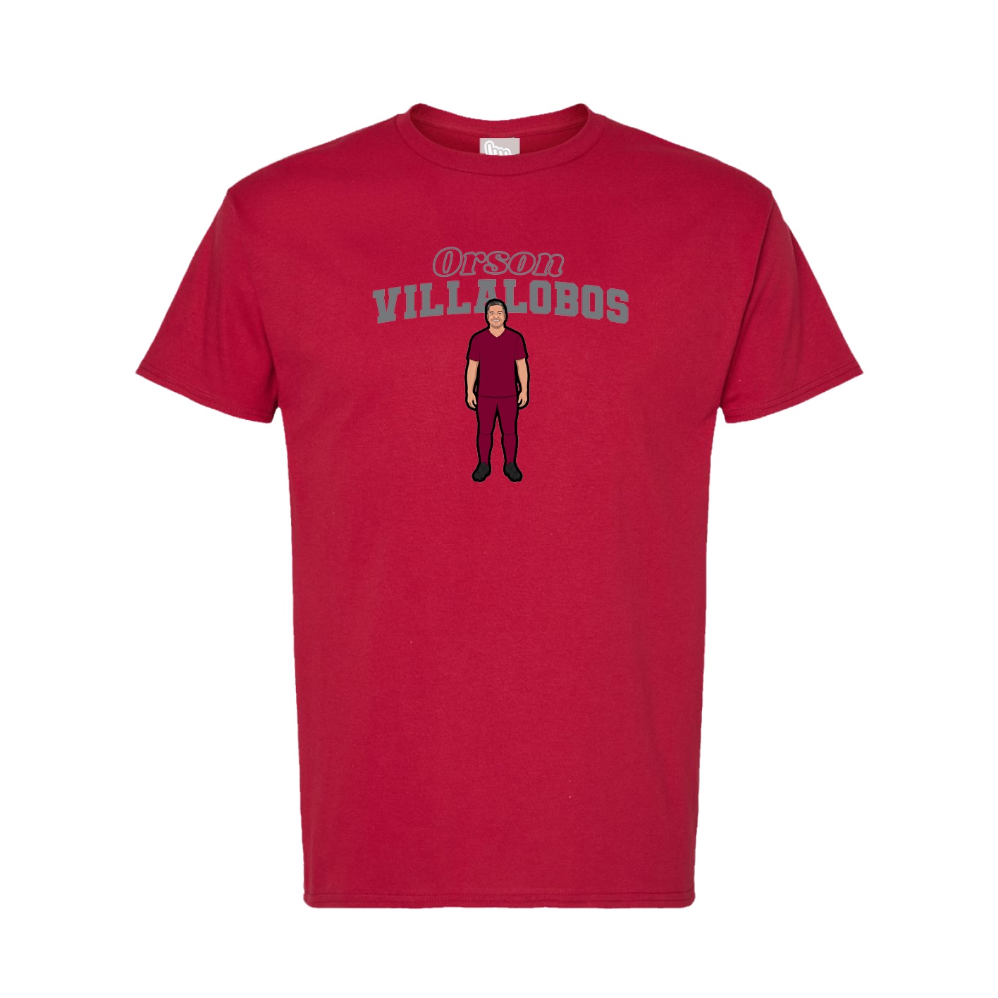 Tee — Name Arch in Crimson