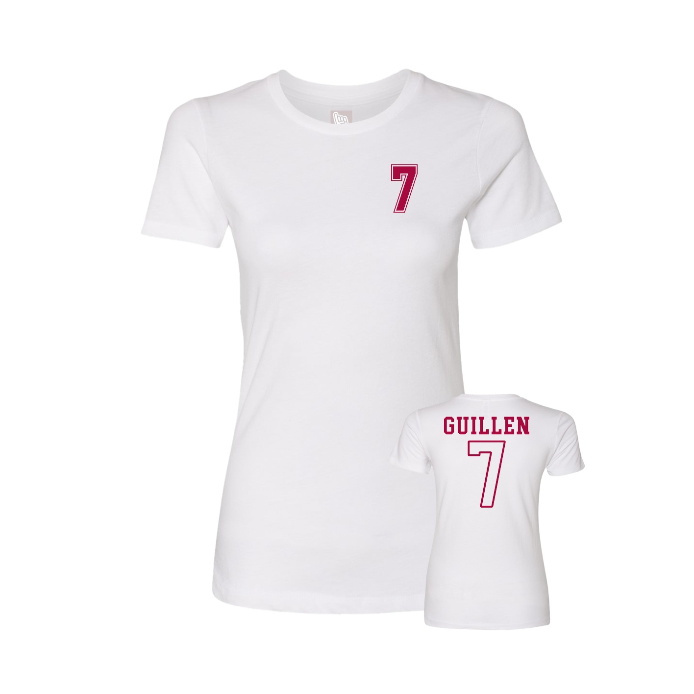 Womens Tee — Chest Back in White