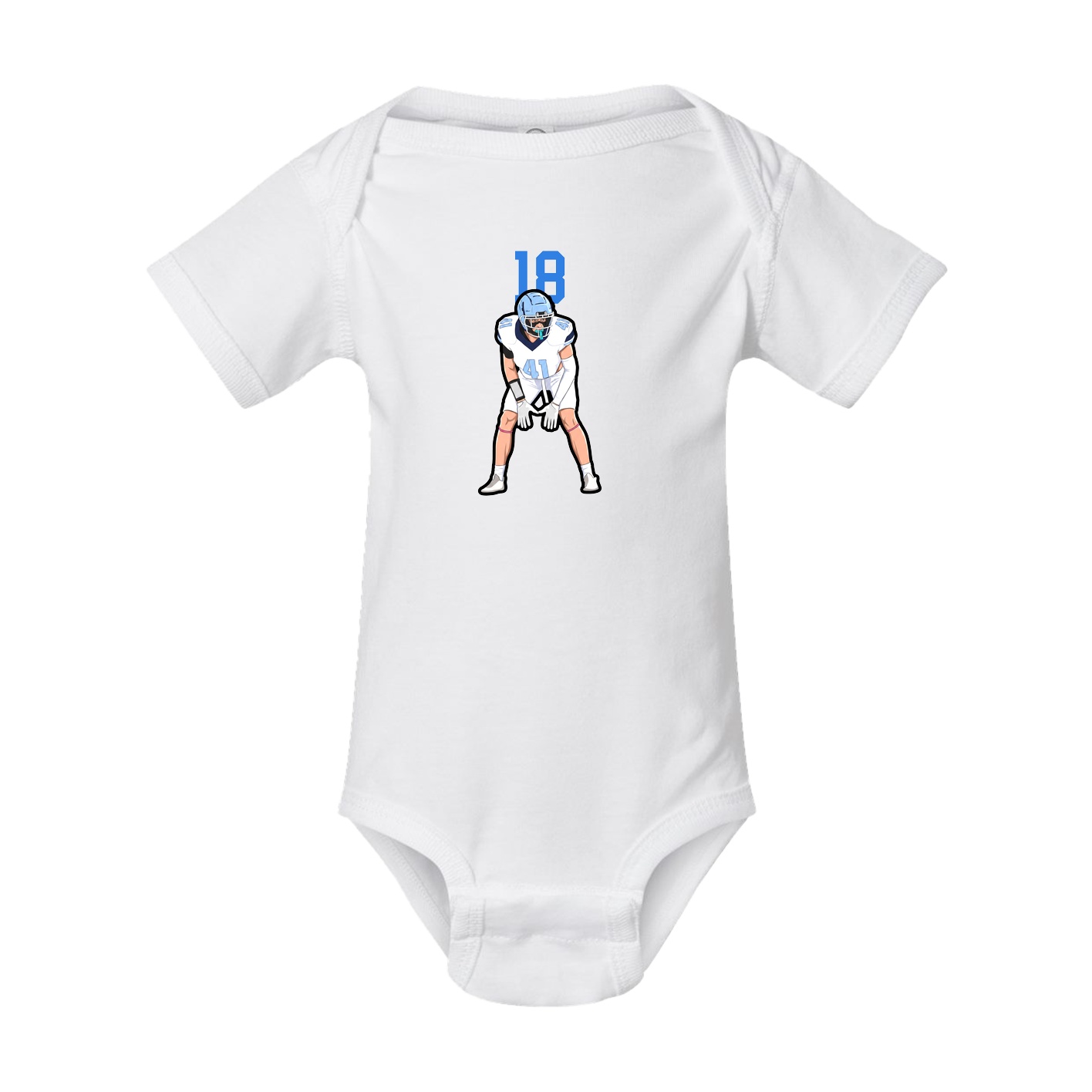 Baby Onesie — Number Top in White
