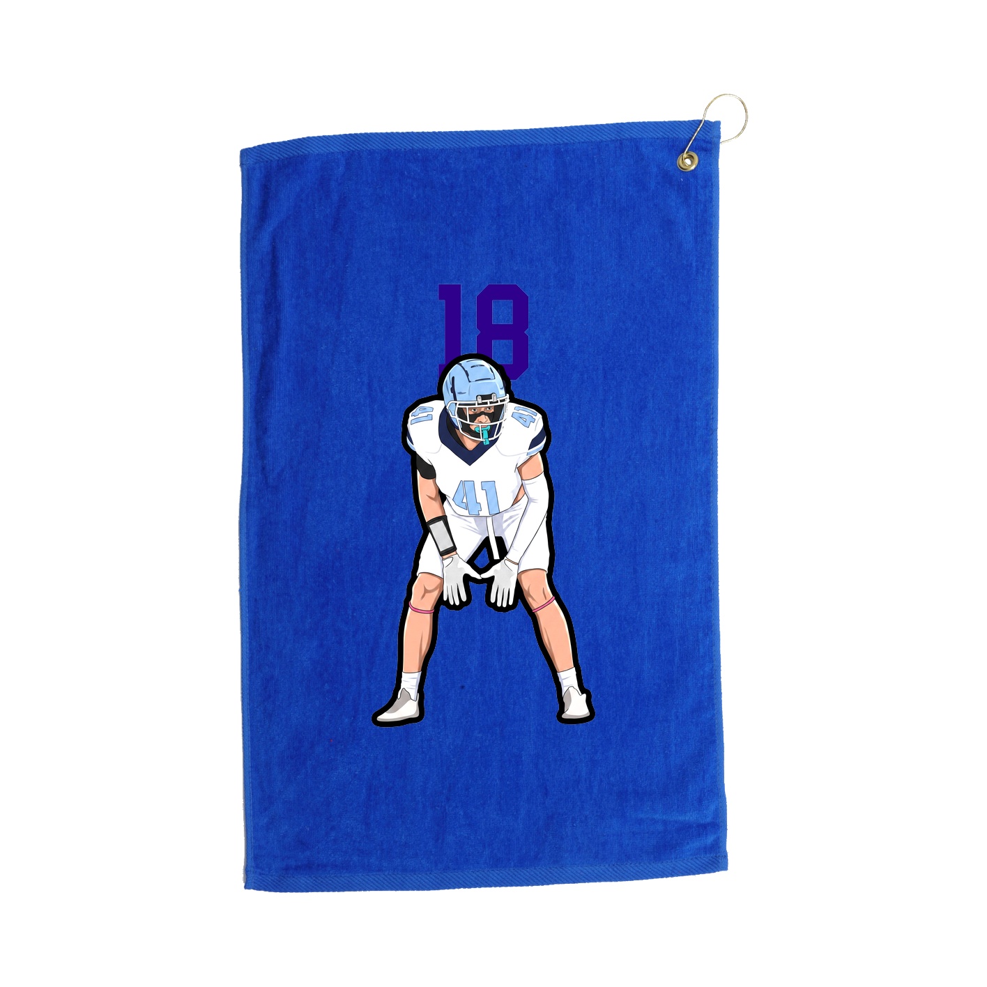 Golf Towel — Number Top in Royal