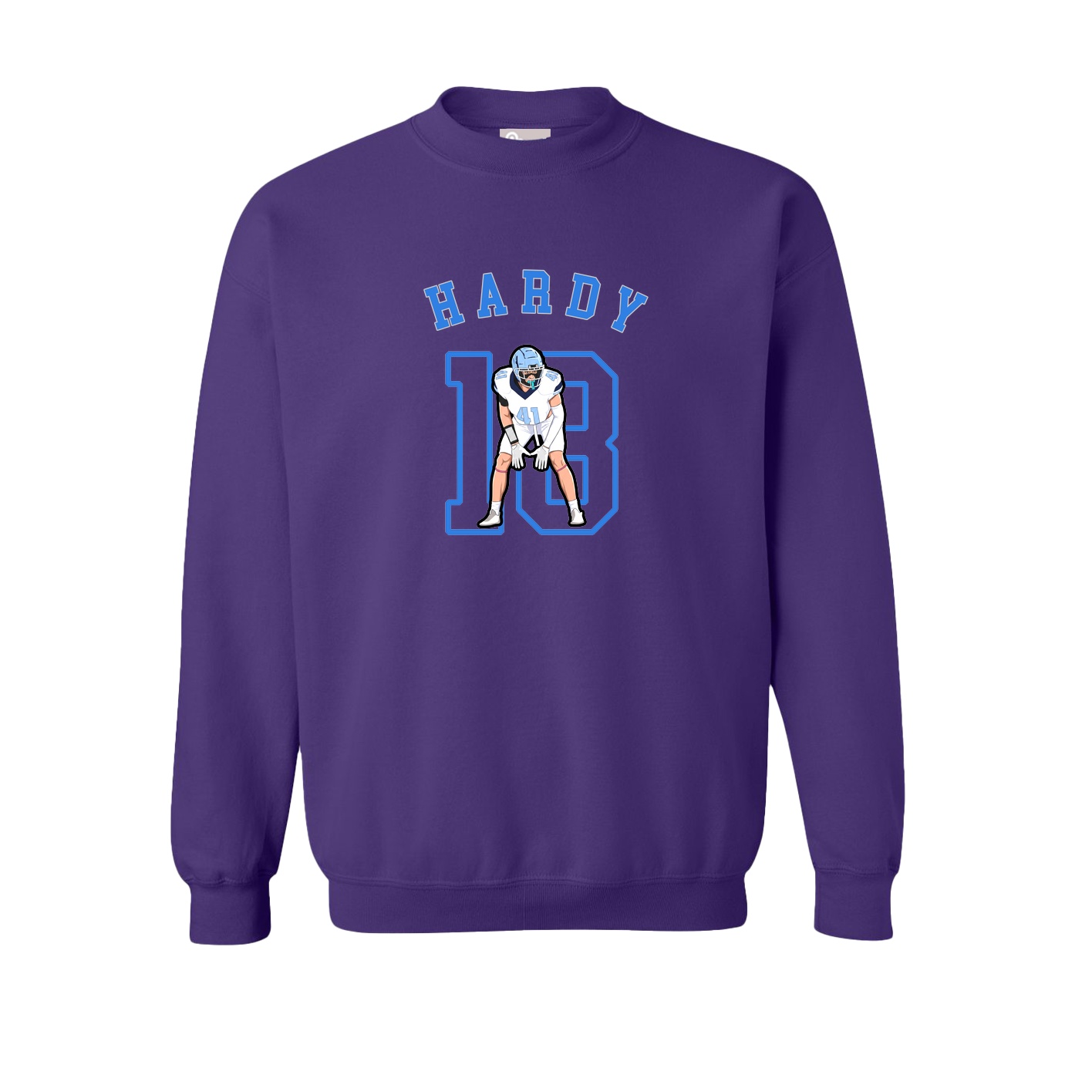 Fleece Crew — Shirsey Arch in Purple