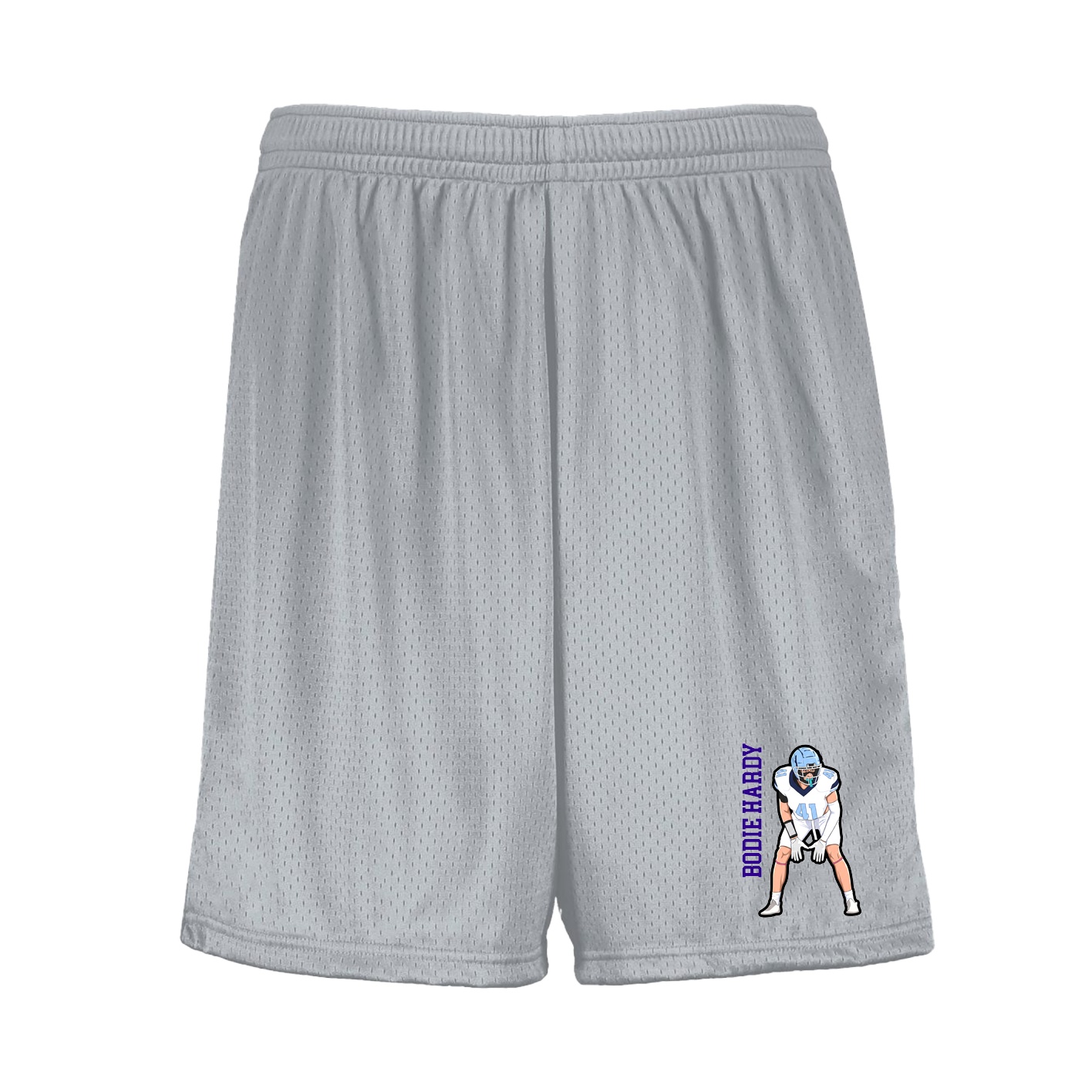 Shorts — Name Vertical in Silver