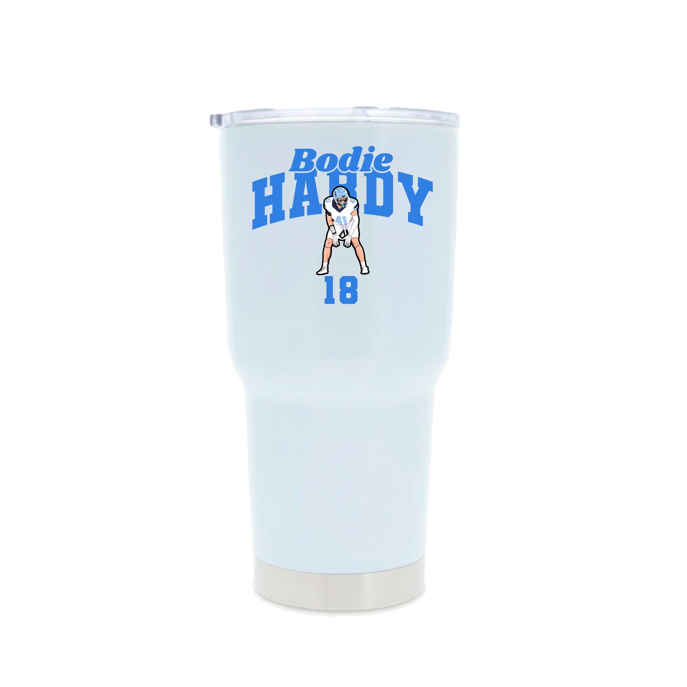 30oz Stainless Steel Tumbler — Signature Arch in White