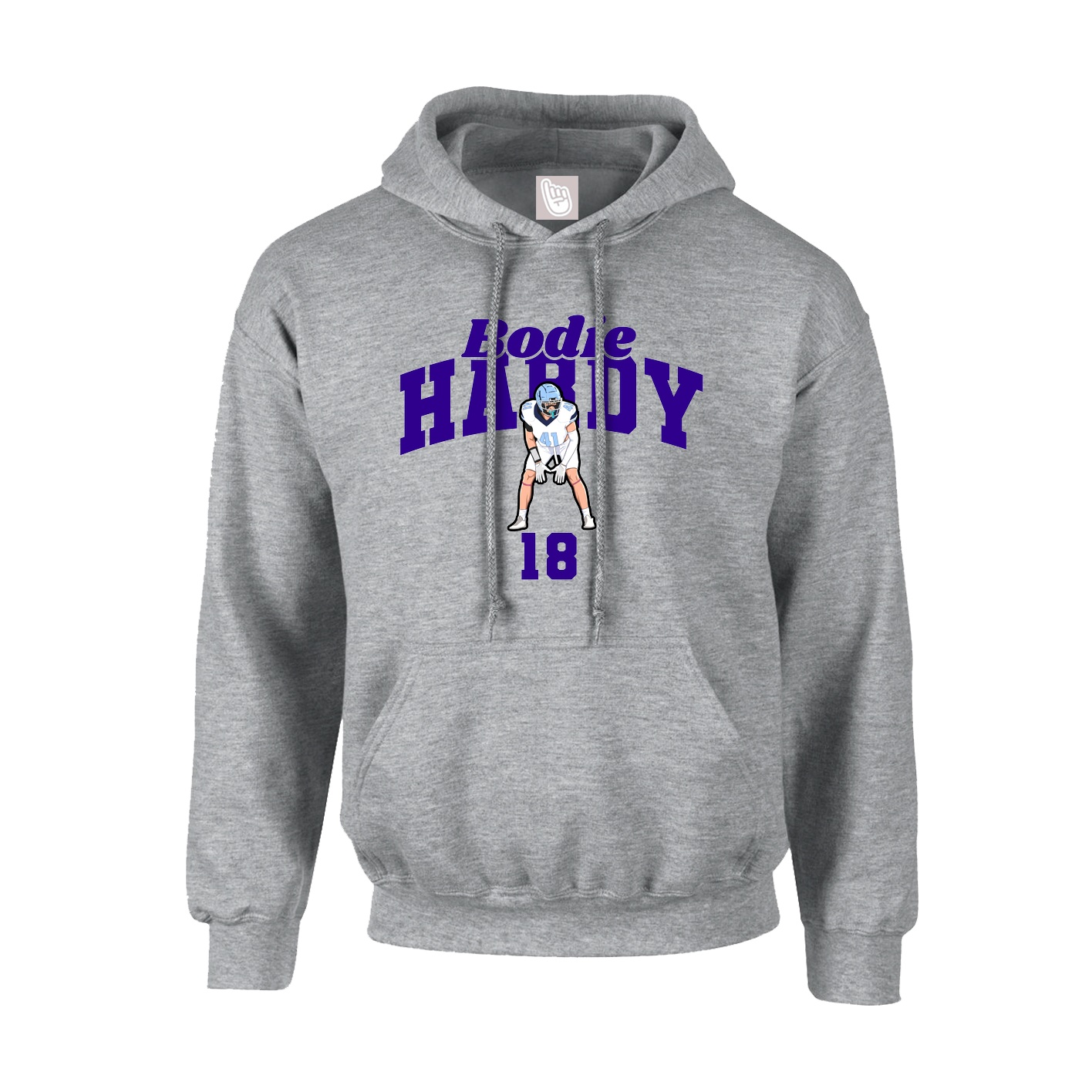 Hoodie — Signature Arch in Grey