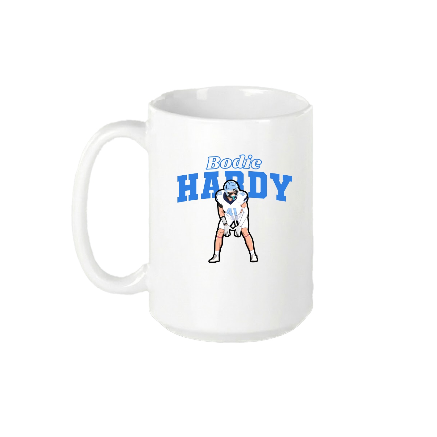 15oz Coffee Mug — Name Arch in White