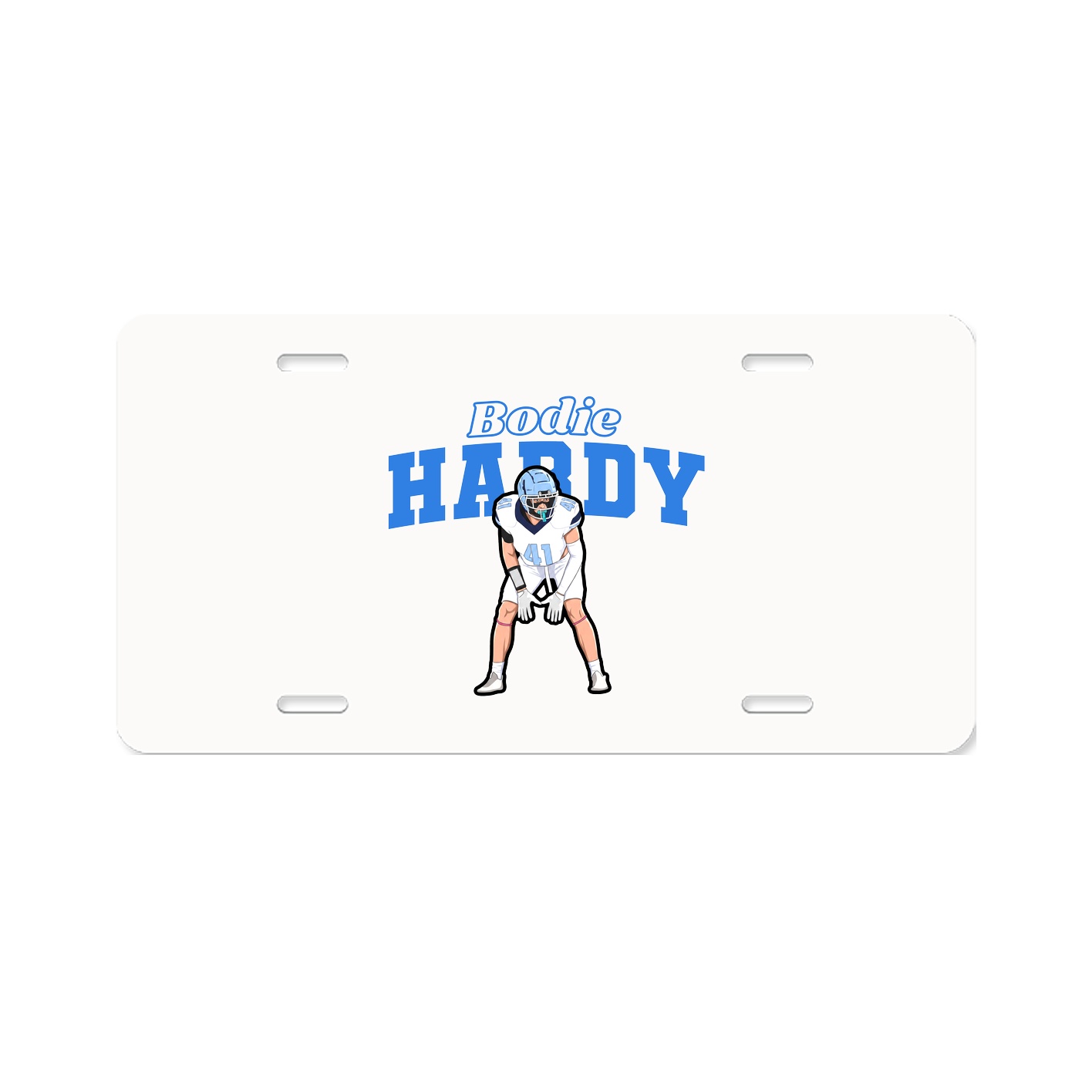 License Plate — Name Arch in Classic