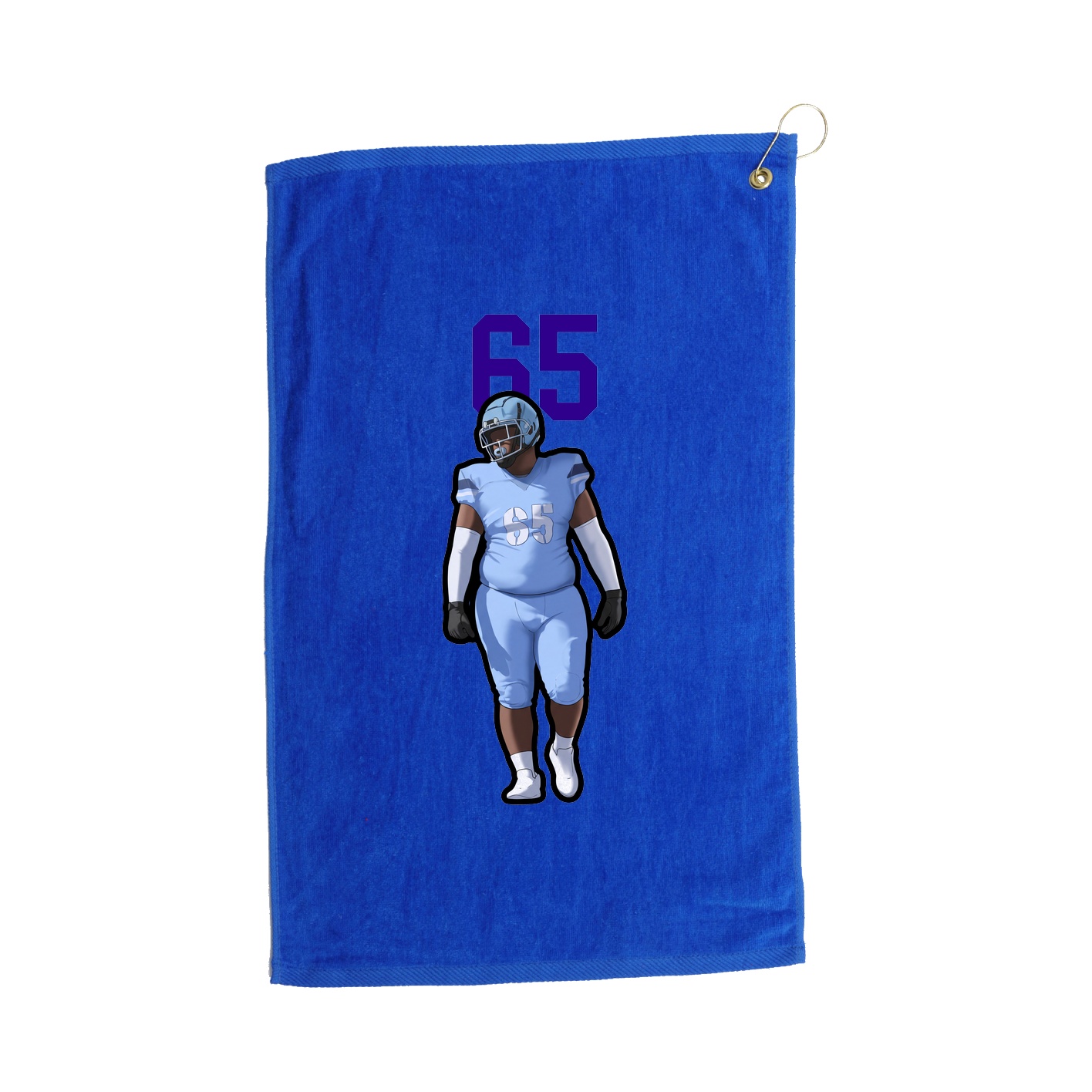 Golf Towel — Number Top in Royal