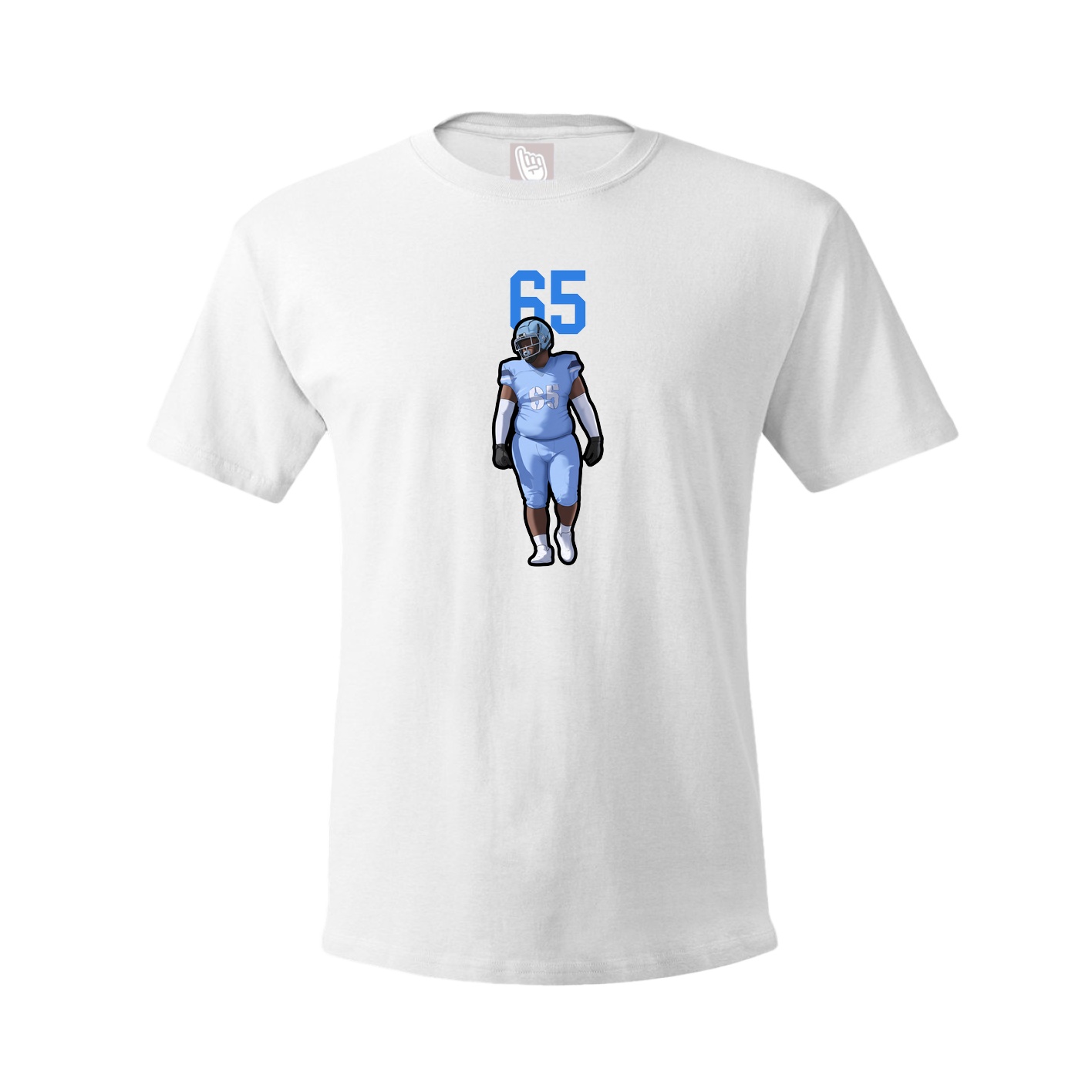 Youth Tee — Number Top in White