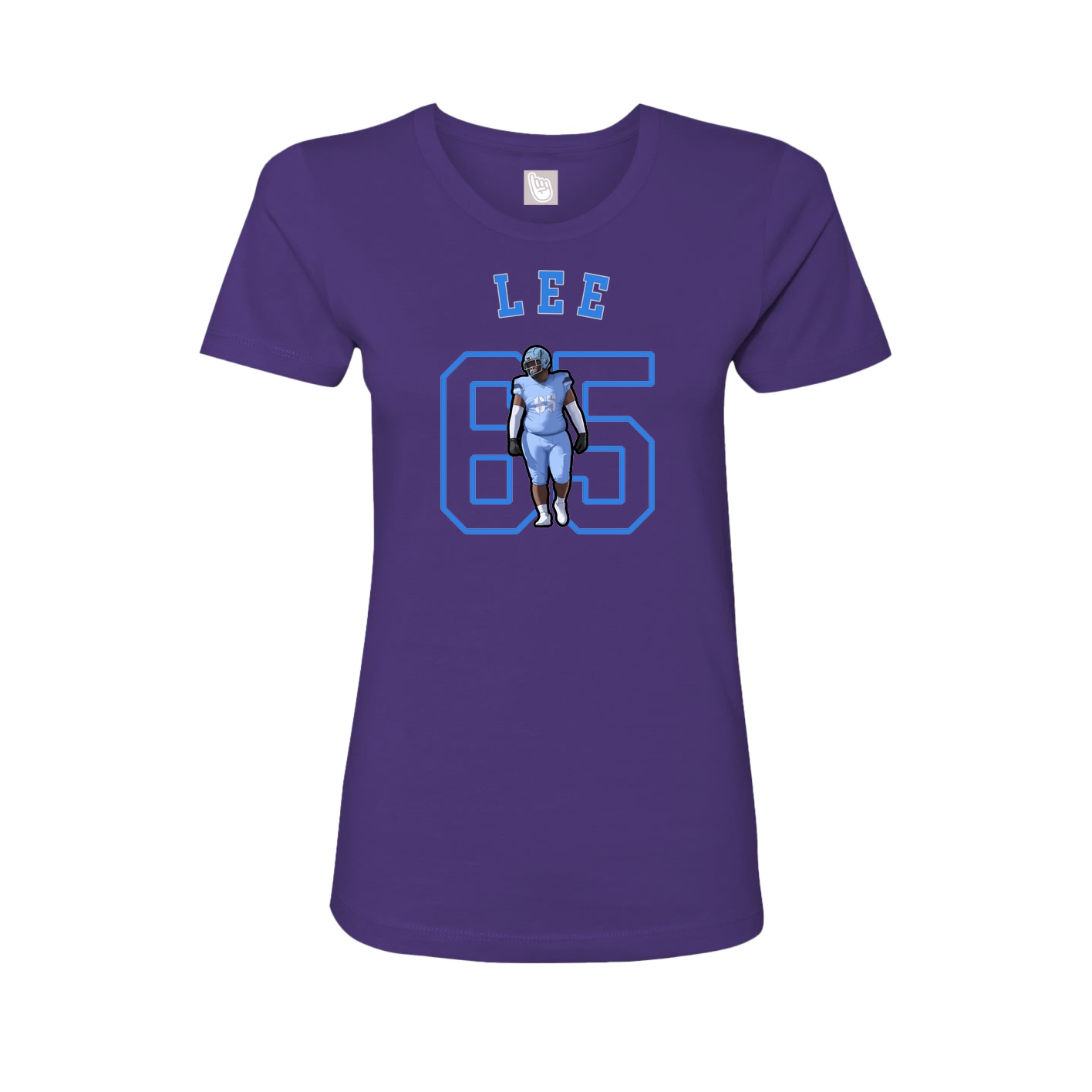 Fitted Women's Tee — Shirsey Arch in Purple