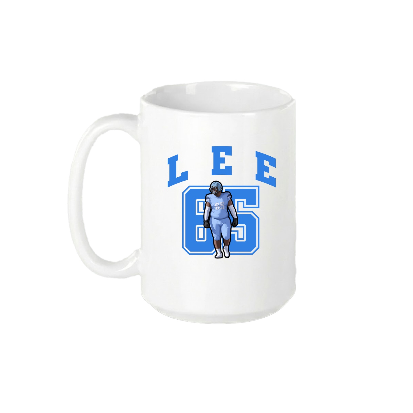 15oz Coffee Mug — Number in White