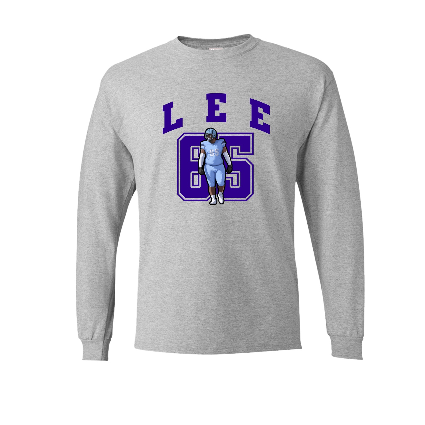 Long Sleeve Tee — Number in Grey