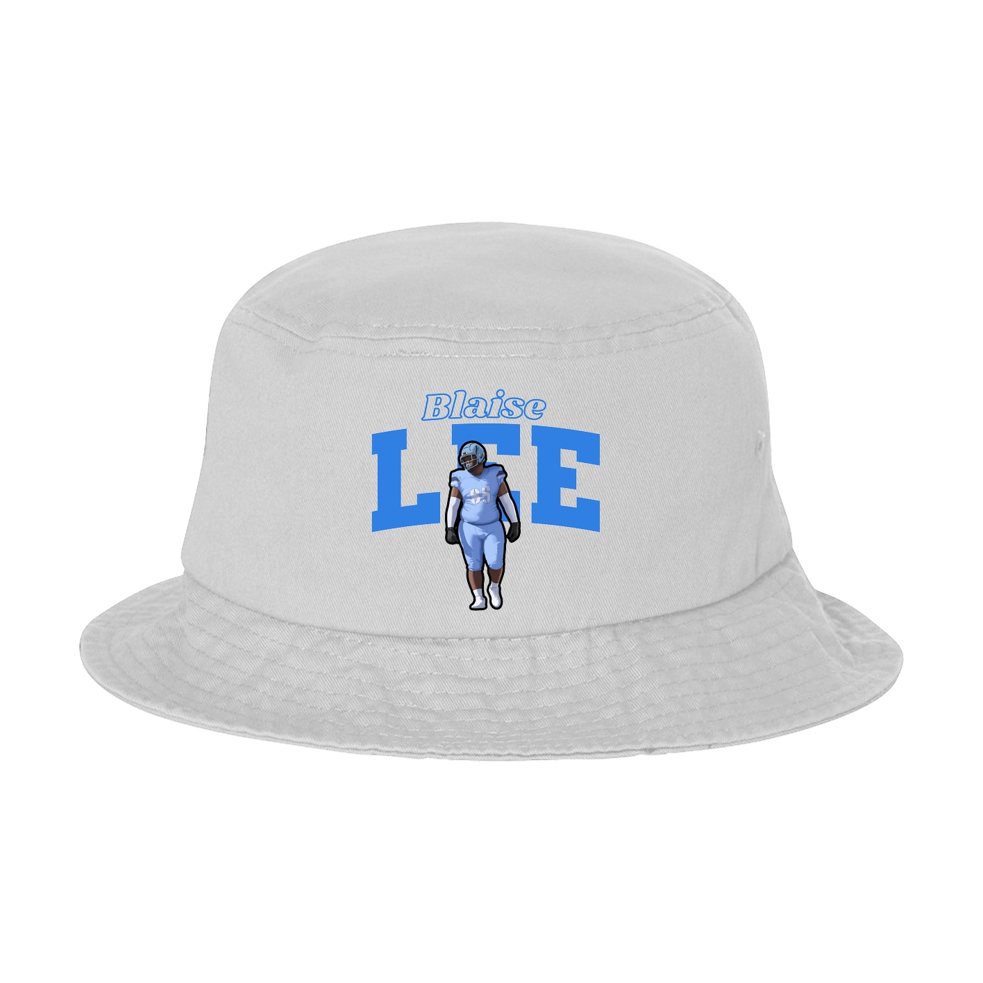 Bucket Cap — Name Arch in White