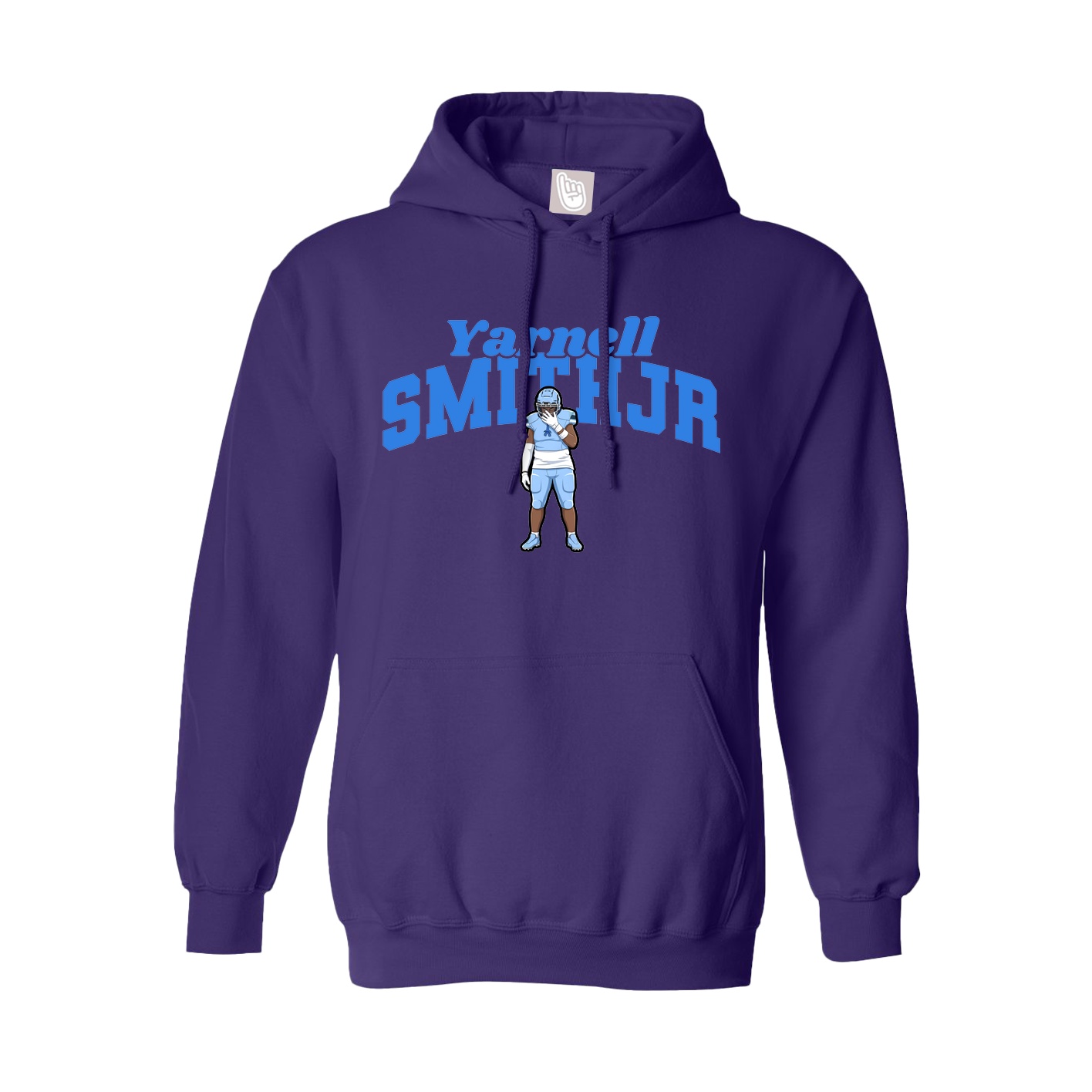 Youth Hoodie — Signature Arch in Purple