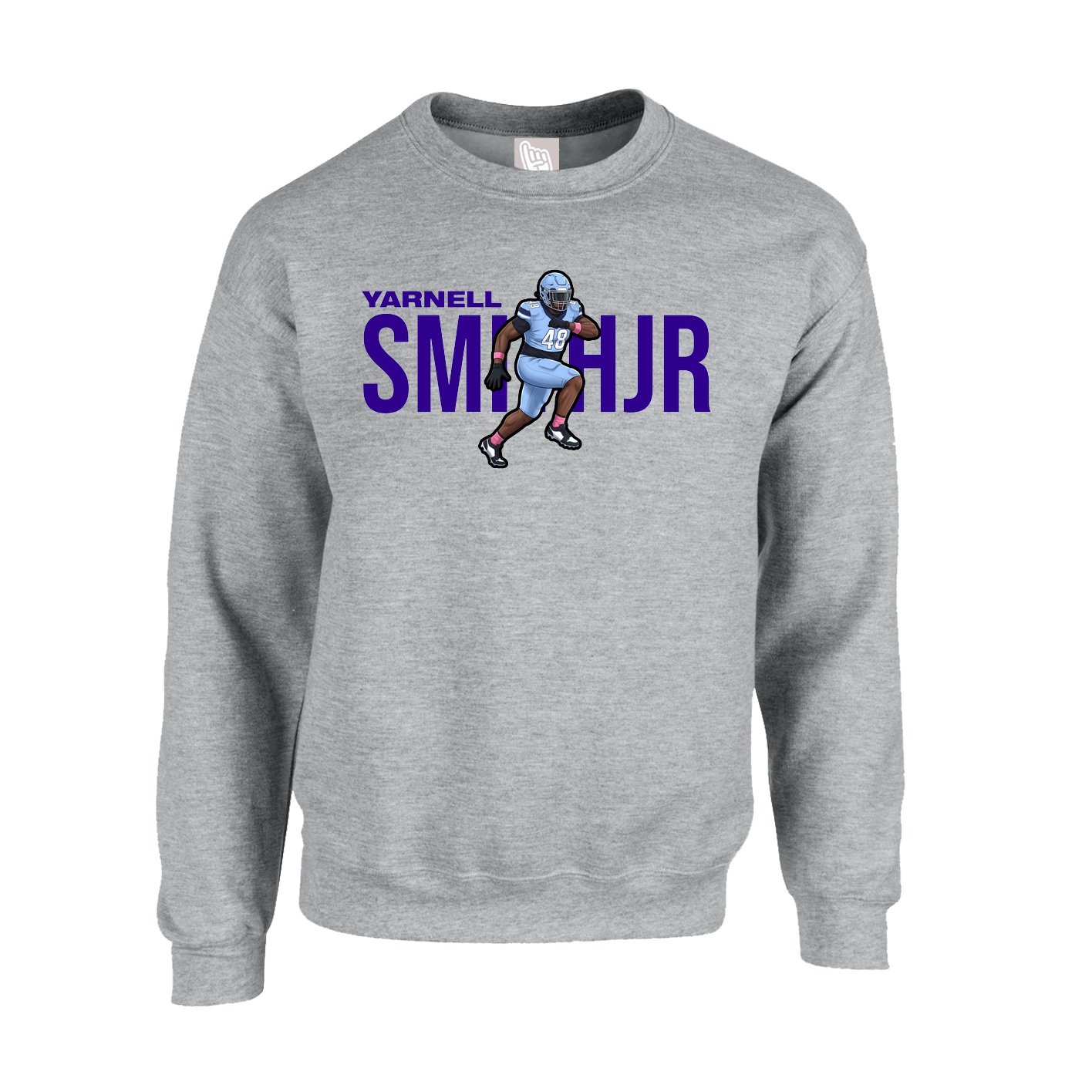 Fleece Crew — Player Name in Grey