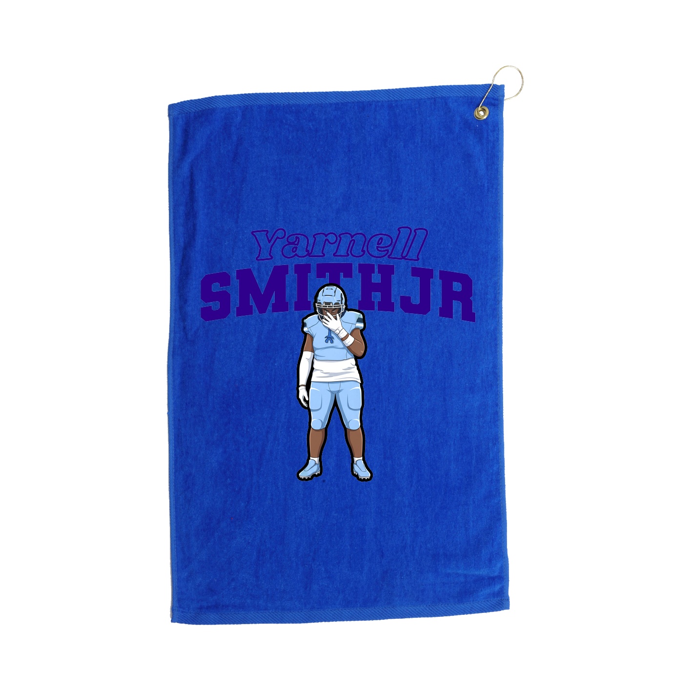 Golf Towel — Name Arch in Royal
