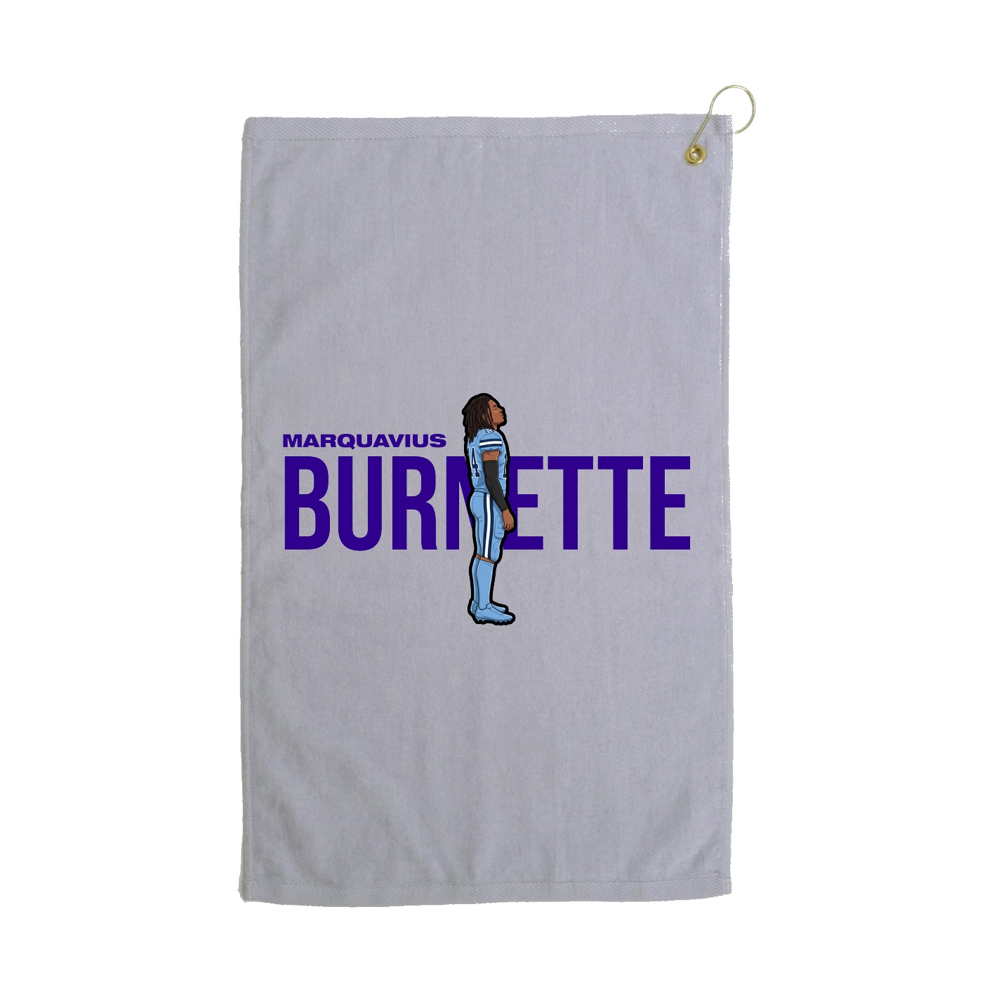 Golf Towel — Player Name in Grey