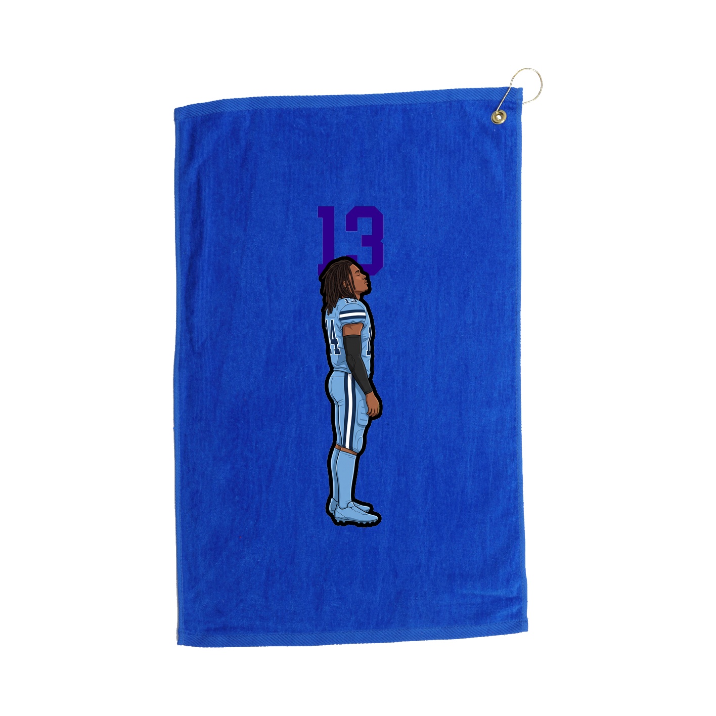 Golf Towel — Number Top in Royal