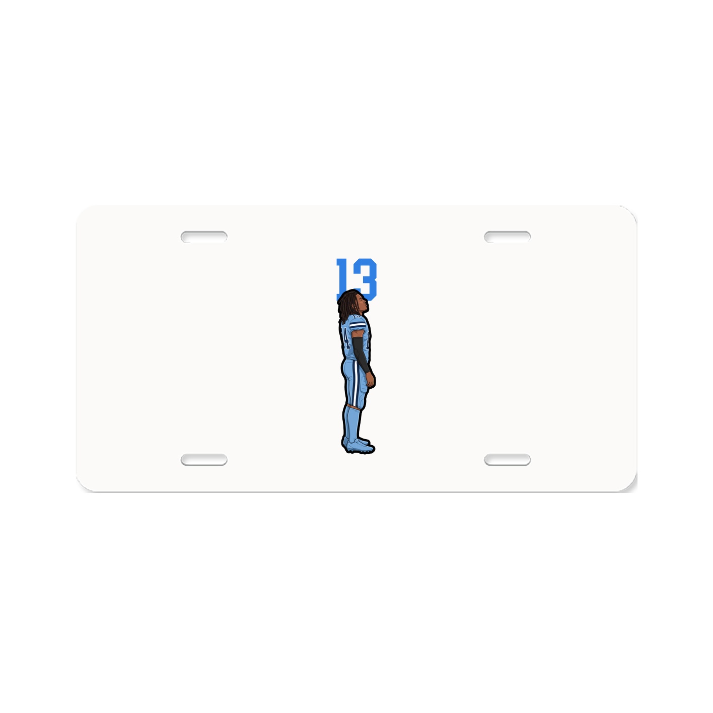 License Plate — Number Top in Classic