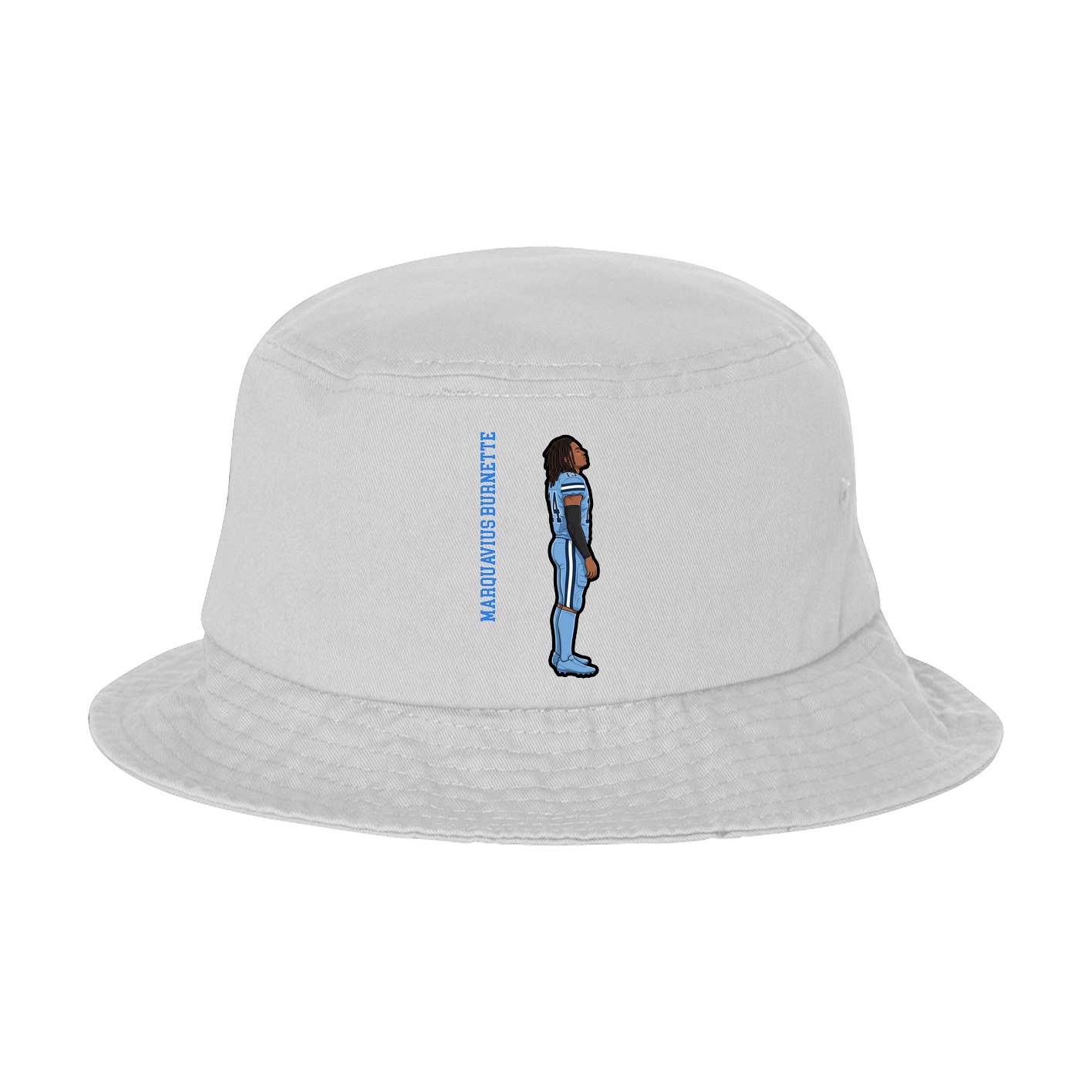 Bucket Cap — Name Vertical in White