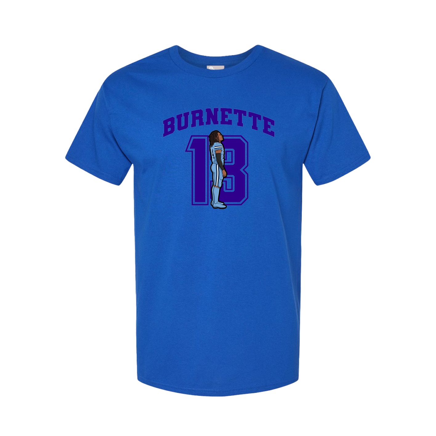 Youth Tee — Number in Royal