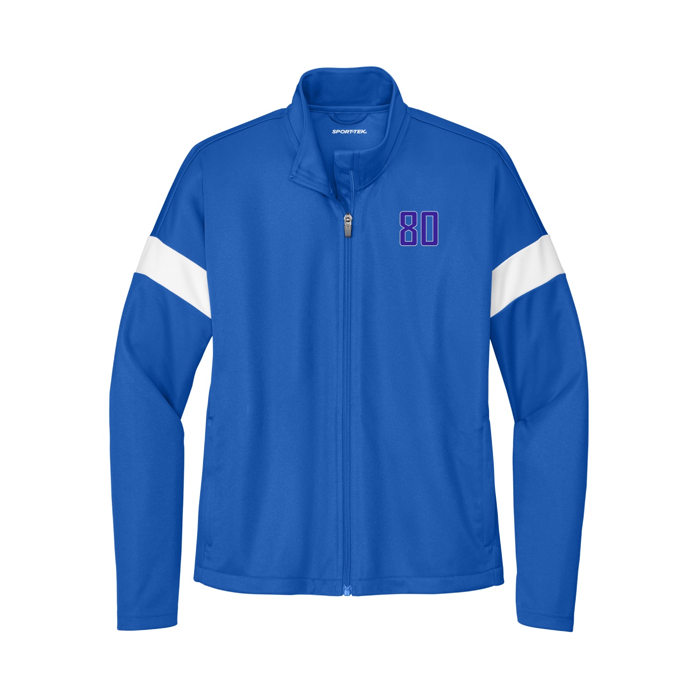 Womens Team Travel Full-Zip Jacket — Front Shirsy in Royal/White