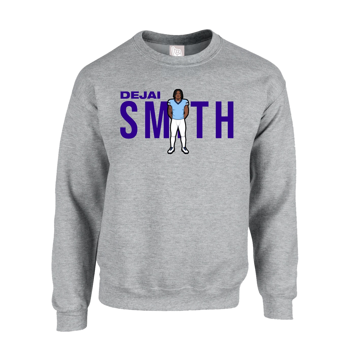 Fleece Crew — Player Name in Grey