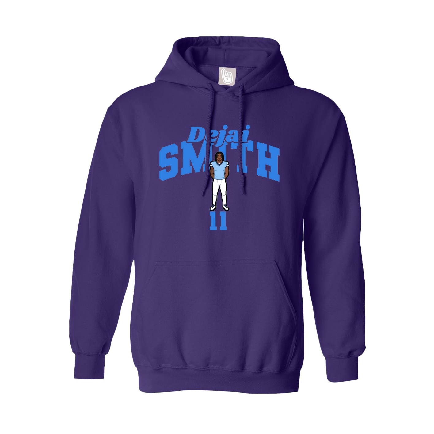 Hoodie — Signature Arch in Purple