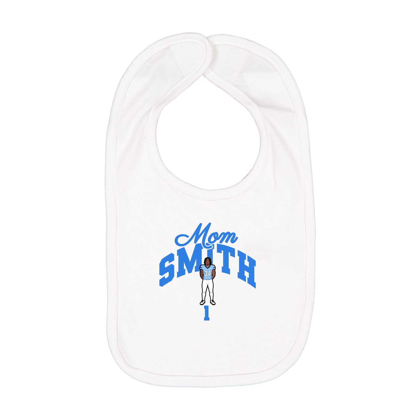 Infant Bib — Mothers Day Arch in White