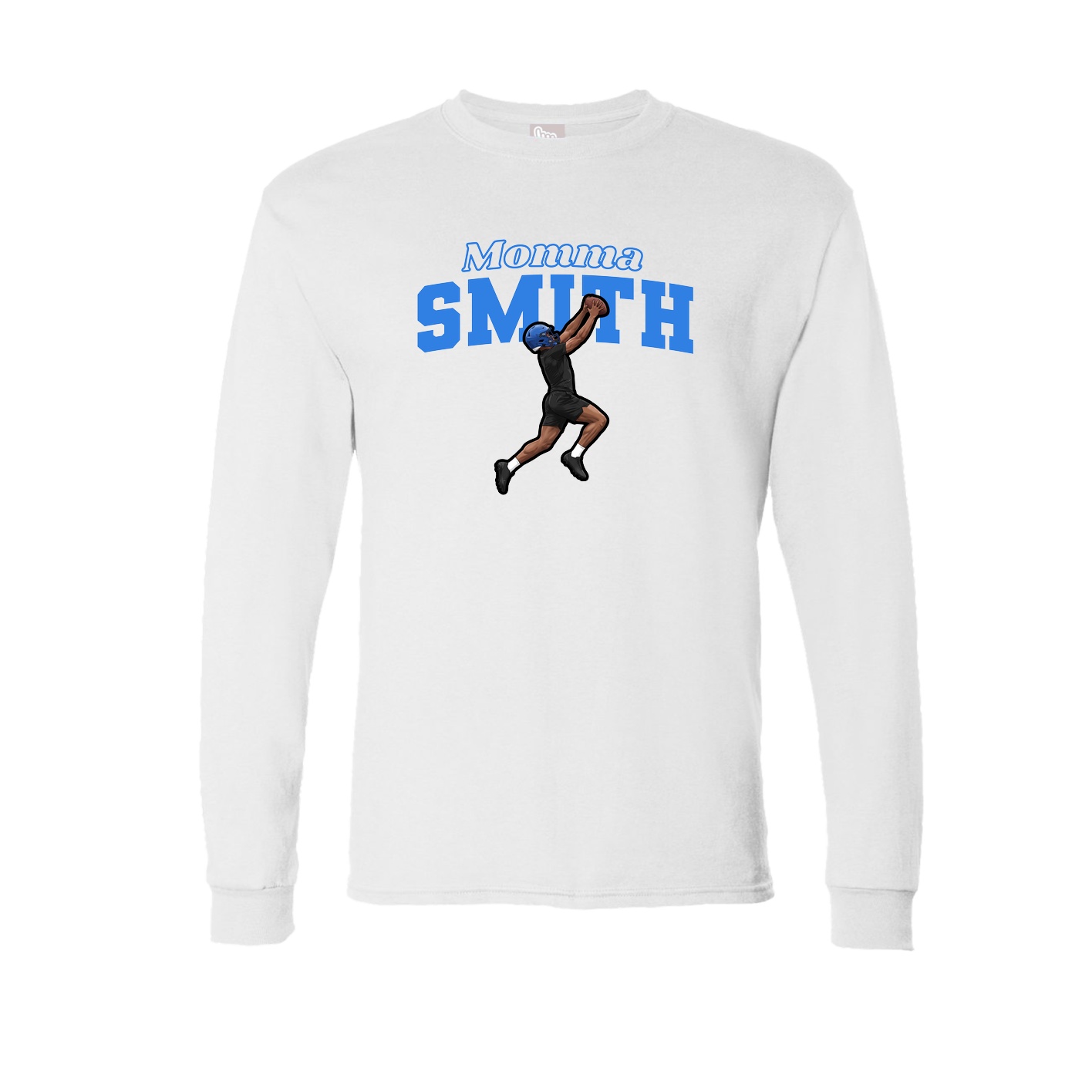Long Sleeve Tee — Mothers Day Block in White