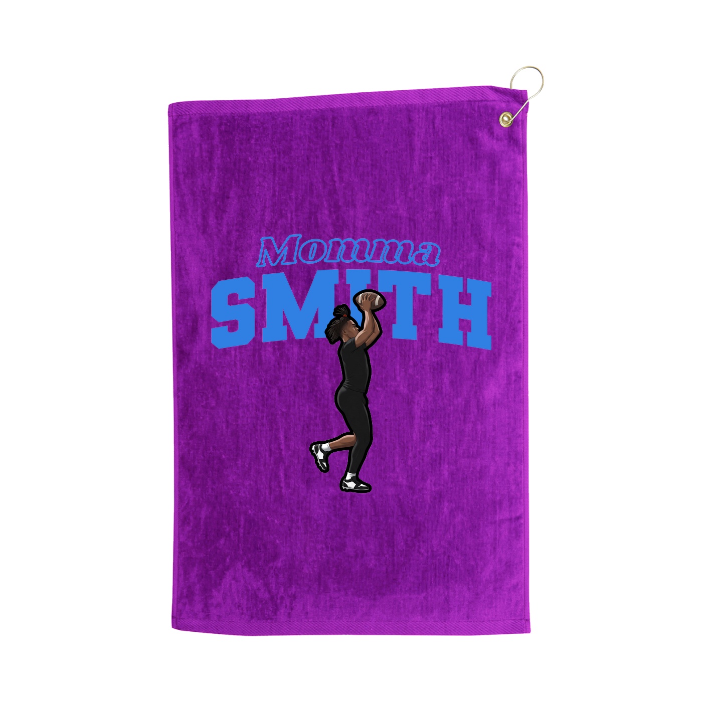Golf Towel — Mothers Day Block in Purple