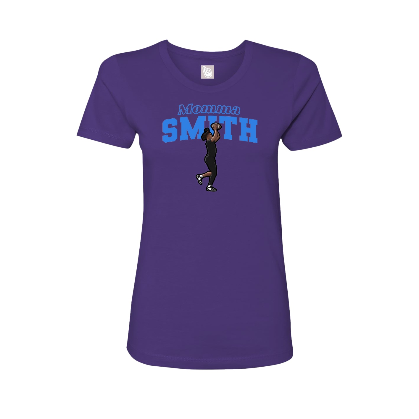 Womens Tee — Mothers Day Block in Purple
