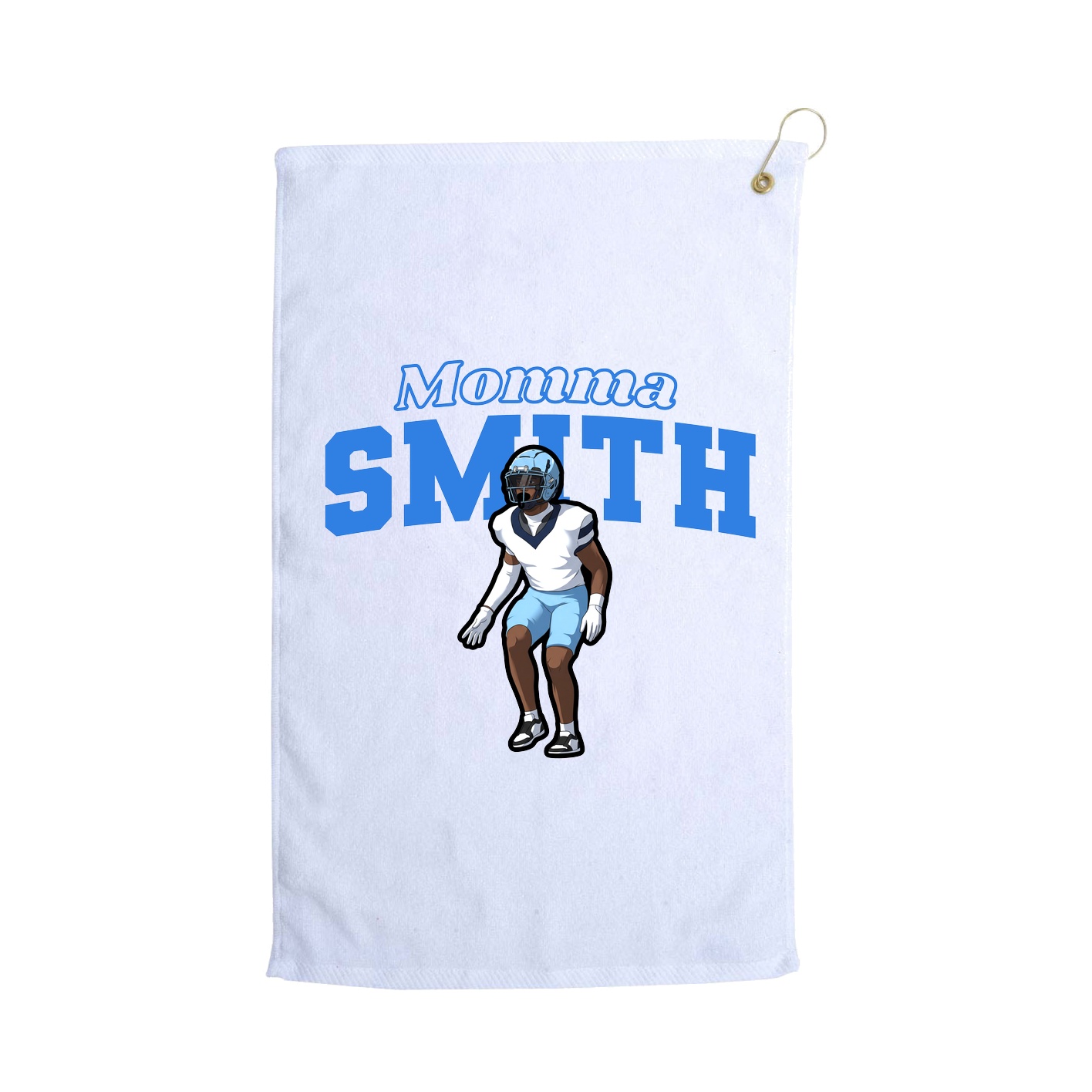 Golf Towel — Mothers Day Block in White