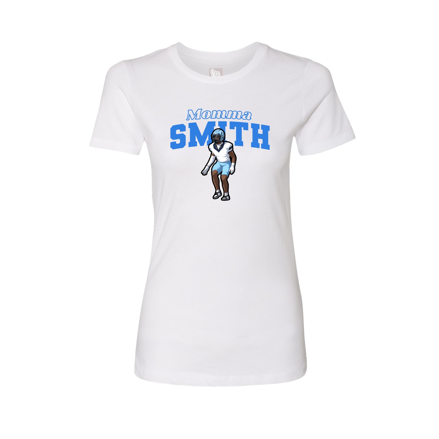 Womens Tee — Mothers Day Block in White