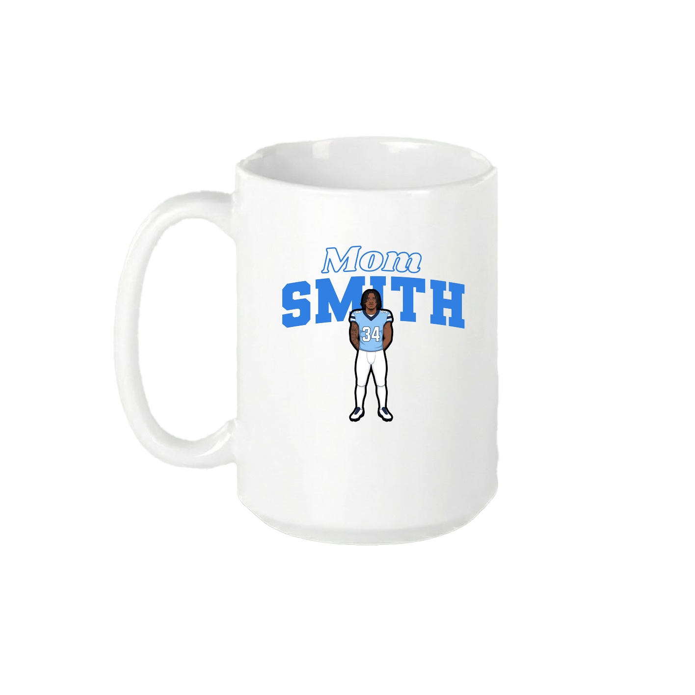 15oz Coffee Mug — Mothers Day Block in White